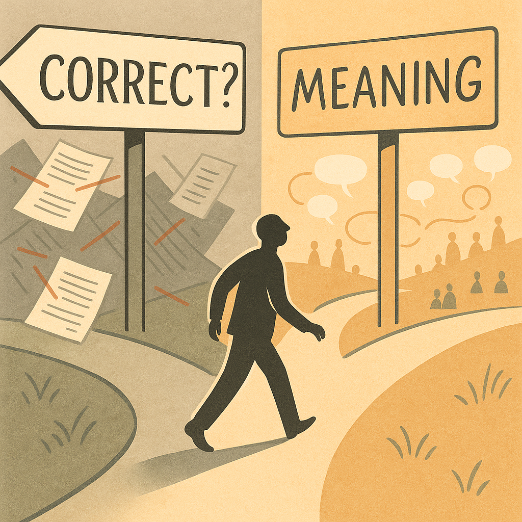 The Question That Changes Everything: Meaning Over Mechanics in Language Learning