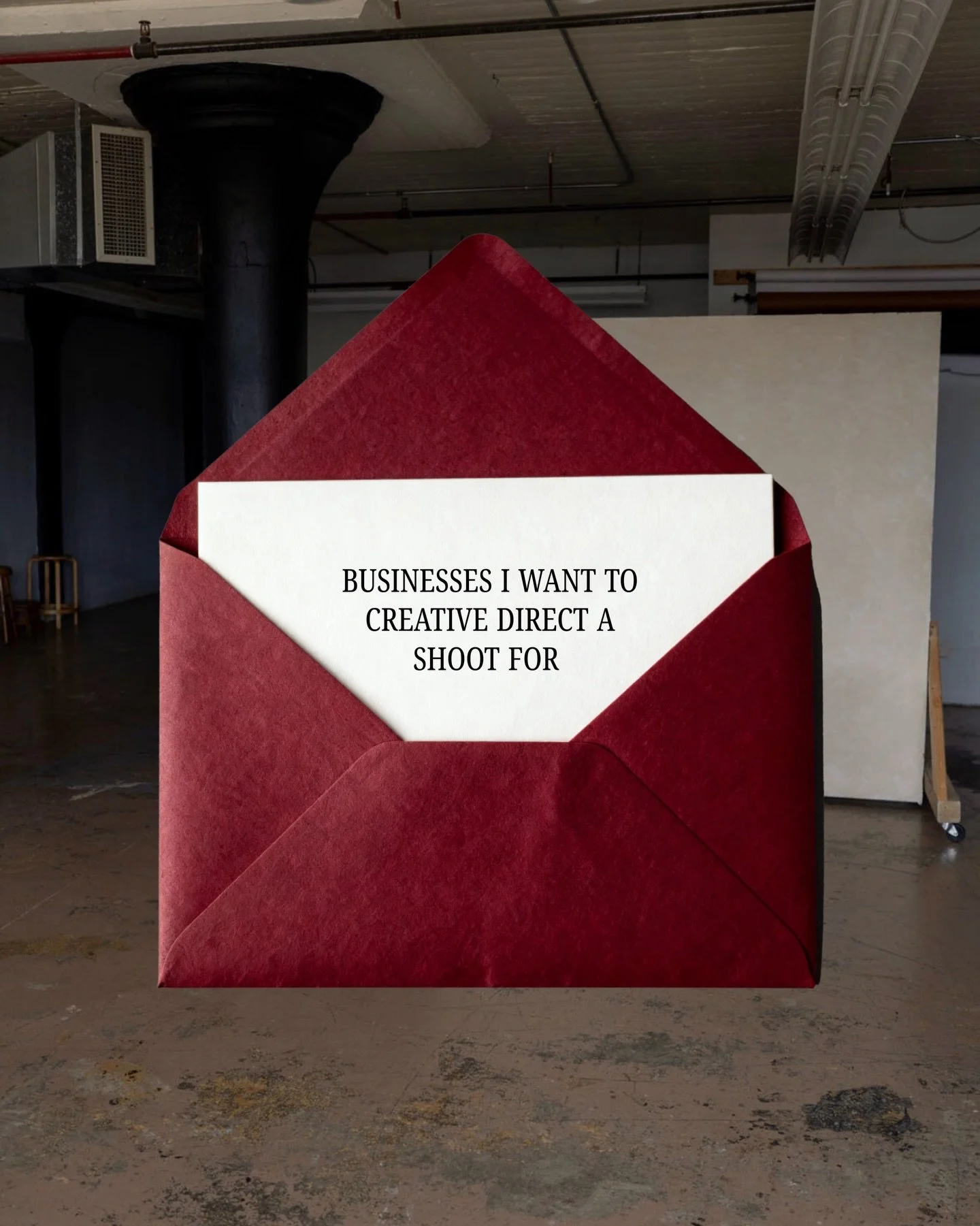 I am looking for the brands that are bold enough to trust the vision.

The ones who already know who they are and are ready for the world to feel it. Who don&rsquo;t want to look like everyone else in their industry &mdash; because they never have. W