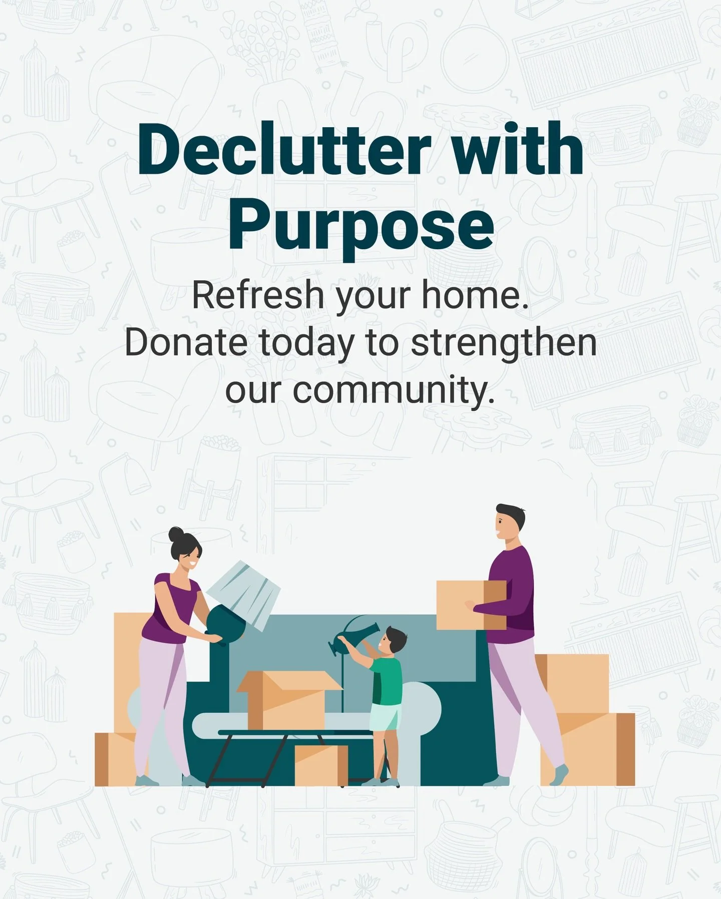 Spring cleaning is the perfect time to let your extras do some good.
&nbsp;
Bag up the clothes, shoes, and accessories you&rsquo;re no longer wearing and donate them to Jubilee Resale.
&nbsp;
Your gently used pieces help stock our racks and fuel Outr