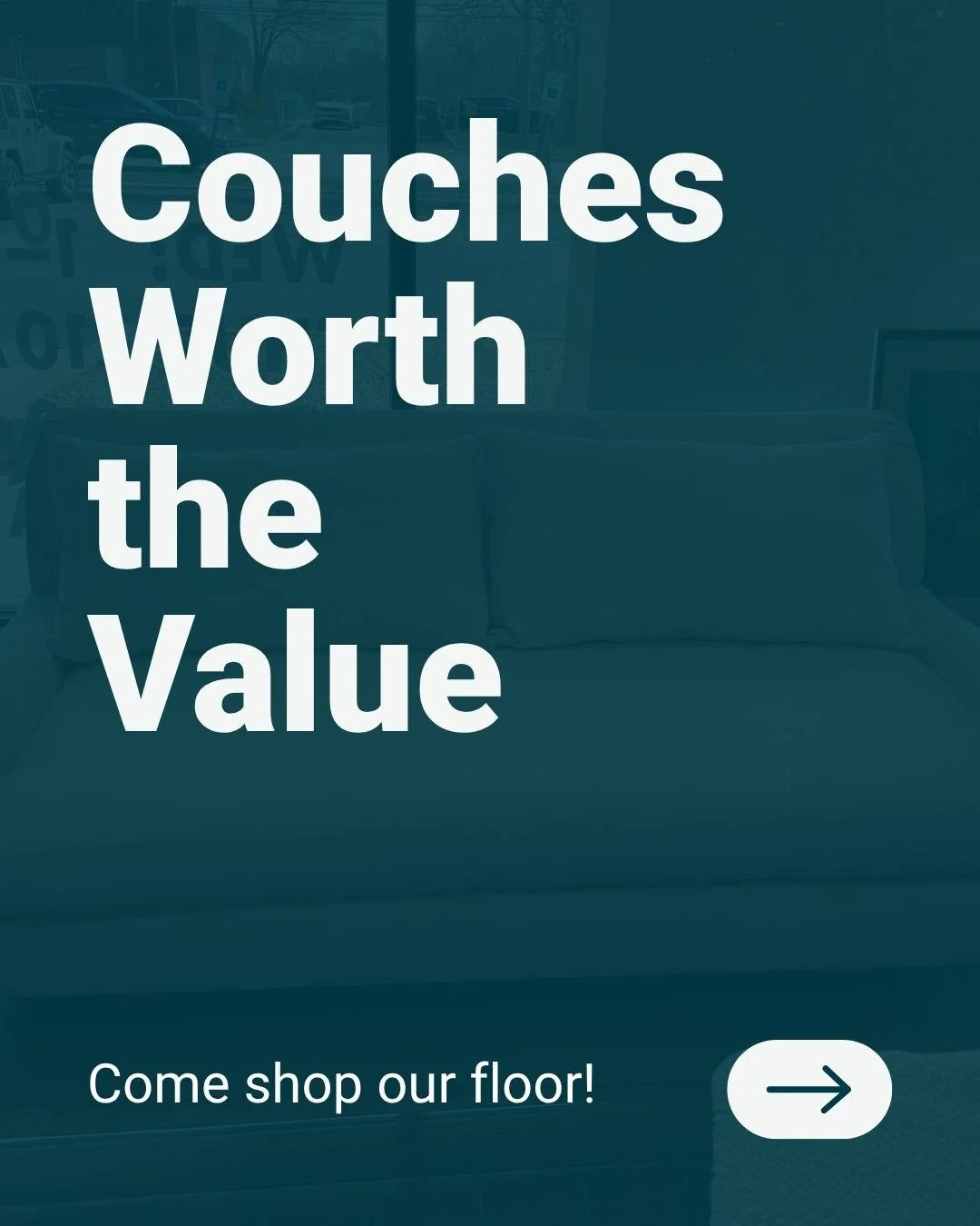 Couches worth the value.

We&rsquo;re starting to highlight the kind of pieces that make Jubilee Resale different &mdash; like these couches on our floor right now. Quality, comfortable seating at prices that leave room in your budget.

Swipe through