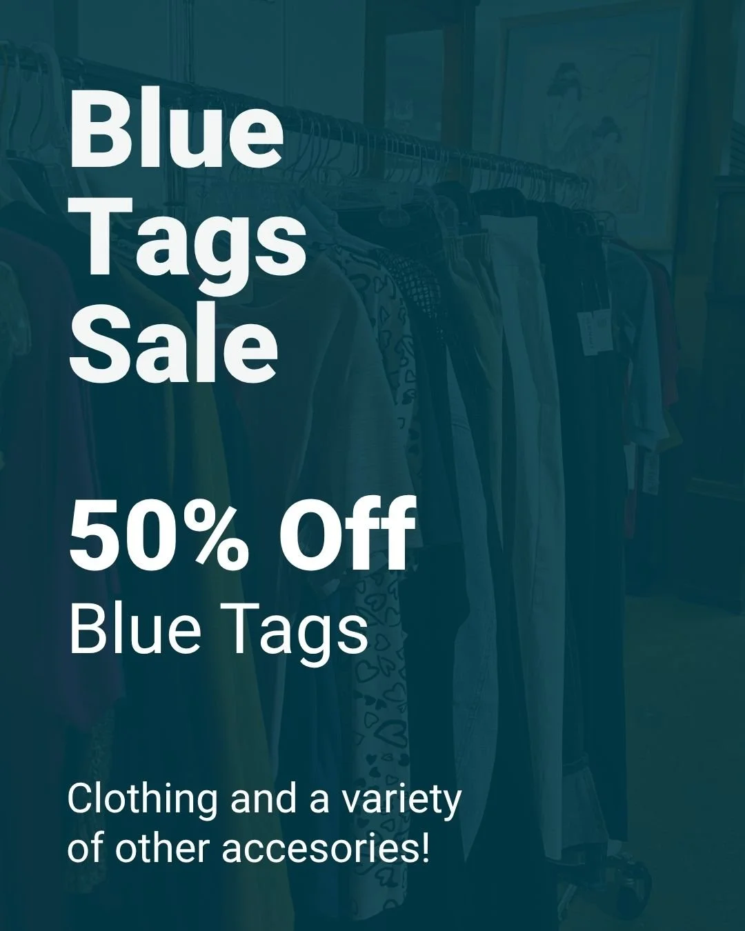 💙 Half off. Full of possibilities.

This week, all Blue Tag items are 50% OFF! Whether you&rsquo;re shopping for clothing, accessories, home d&eacute;cor, or hidden treasures, now is the perfect time to save.

The best finds never stay on the floor 