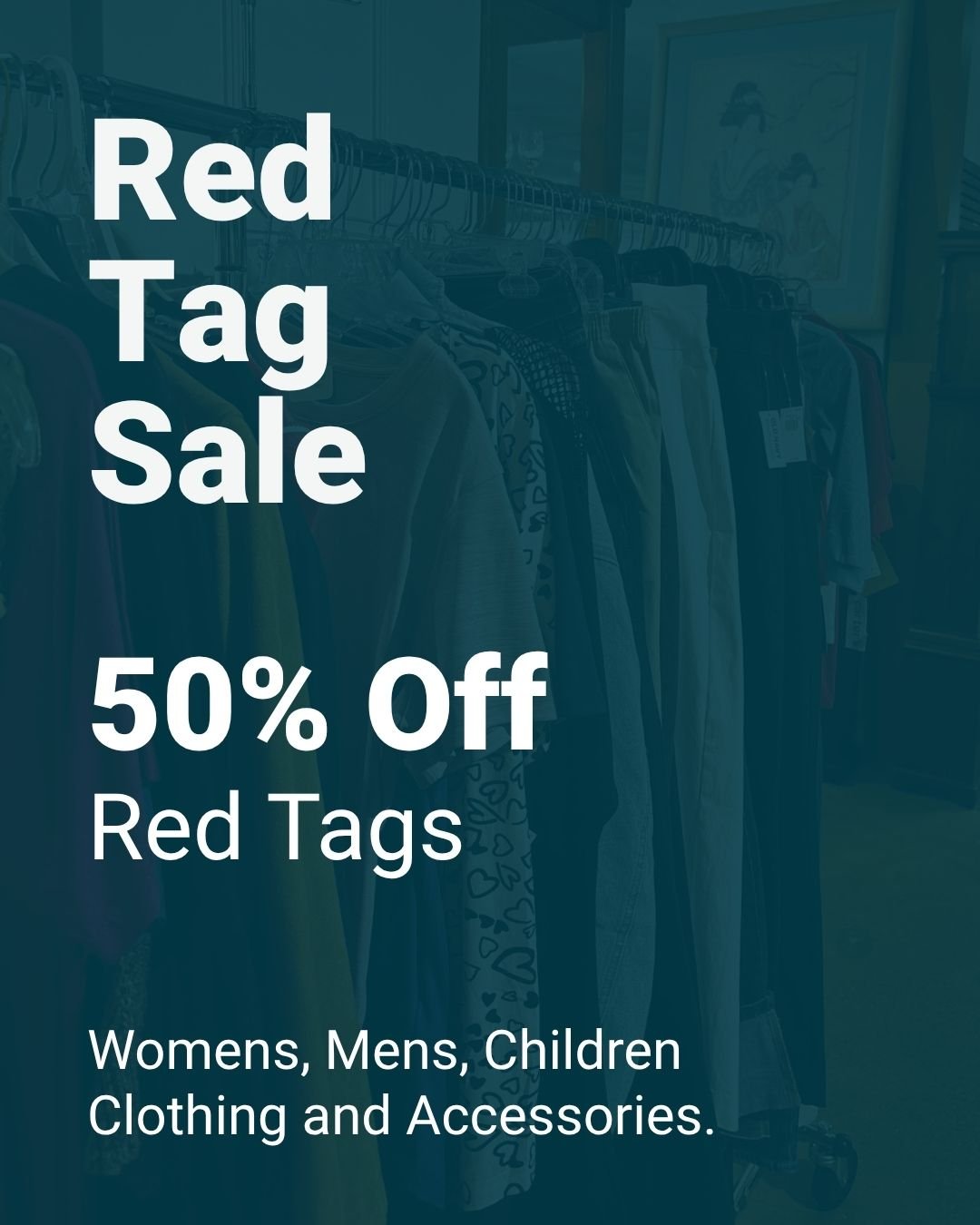 October Tag Sale! 50% off select items: women's, men's, kids' clothing &amp; accessories. Stock up for the season! 🛍️

- Hats
- Scarfs
-Sweaters
-Purses
-Long Sleeves