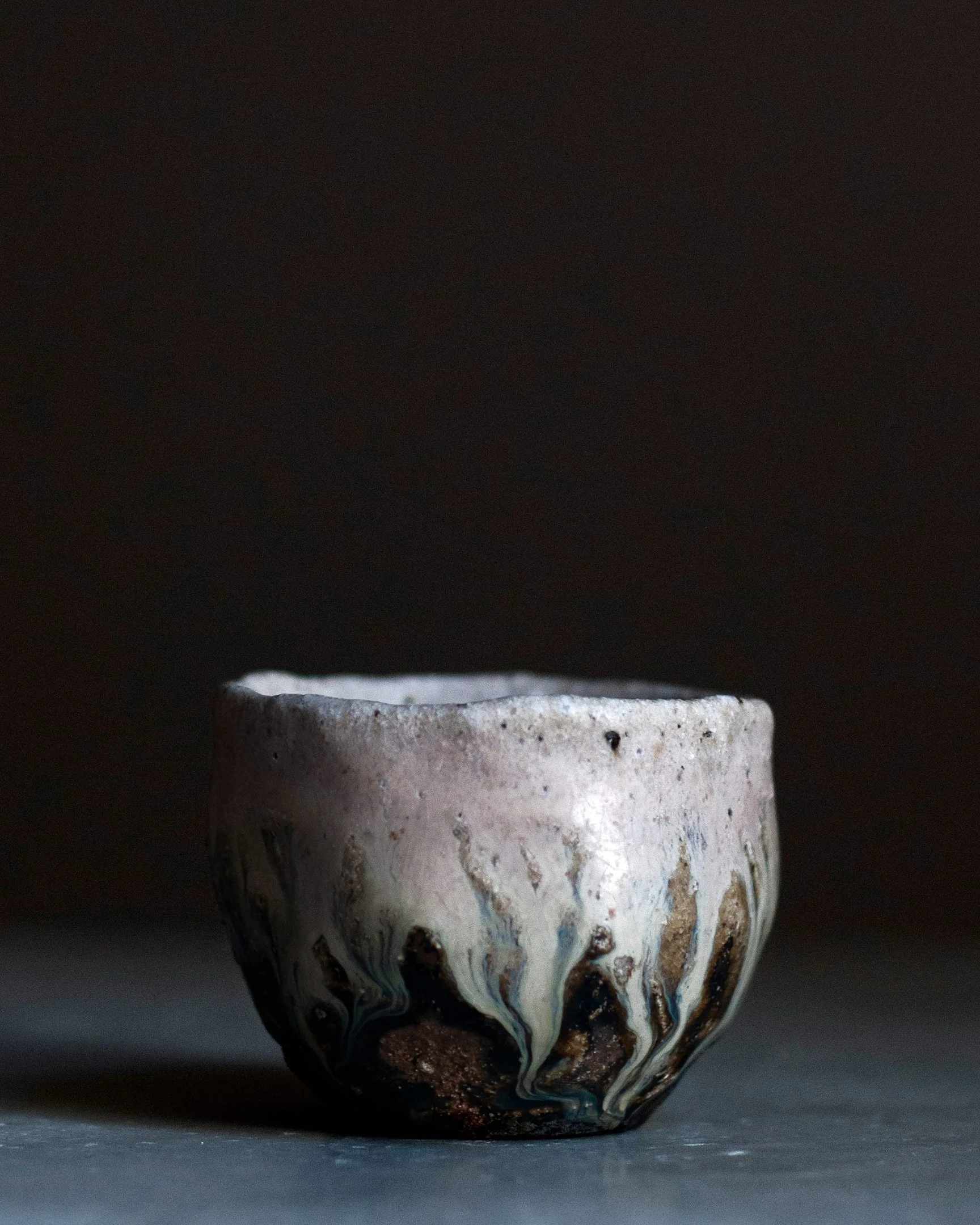 DoheiFujinoki Sake Cup Sakecup Oil Painting Abstract StefaniaPapadakis Papadakis Stefania Art Sculpture Tea Japan Japanese Greece Greek