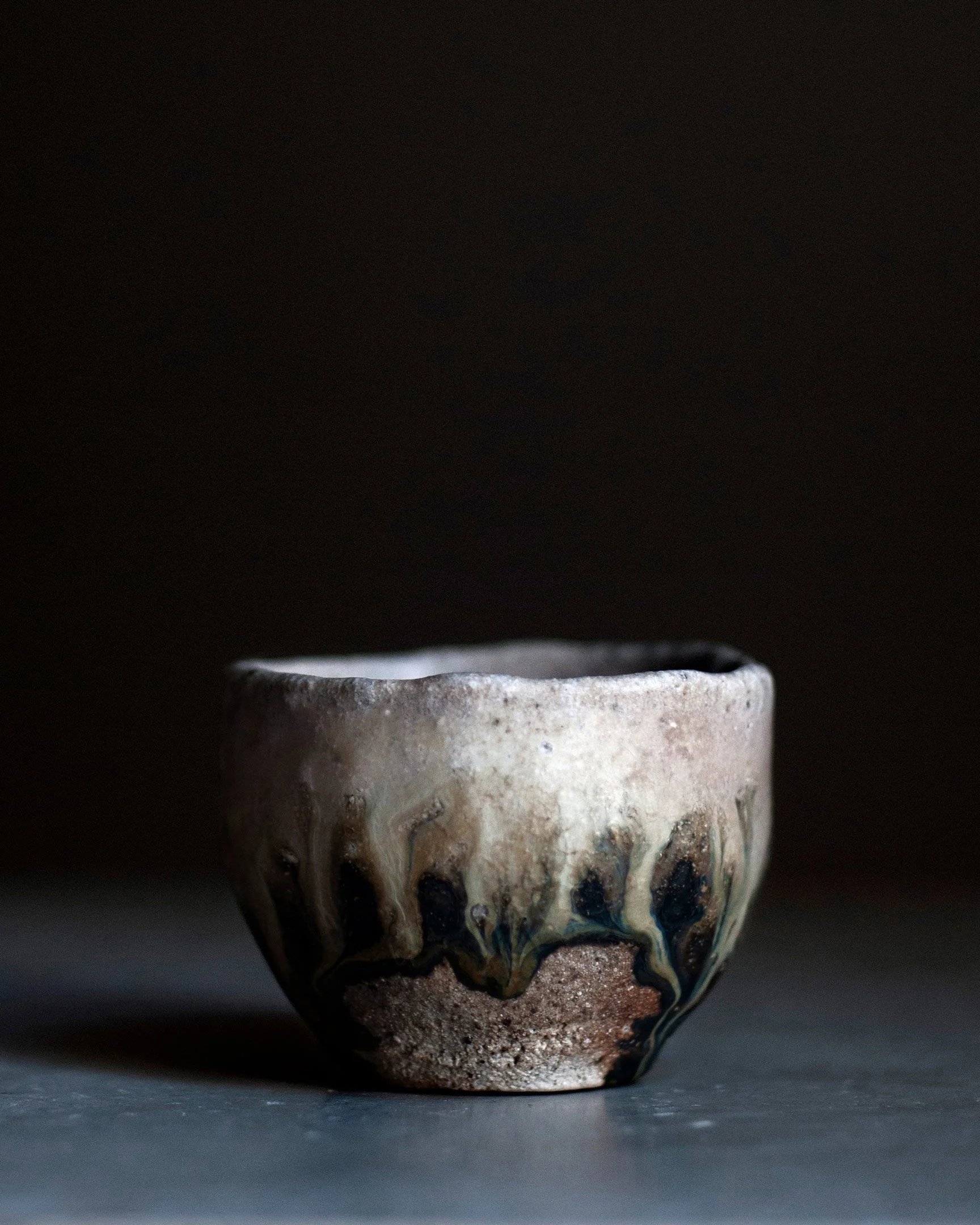 DoheiFujinoki Sake Cup Sakecup Oil Painting Abstract StefaniaPapadakis Papadakis Stefania Art Sculpture Tea Japan Japanese Greece Greek