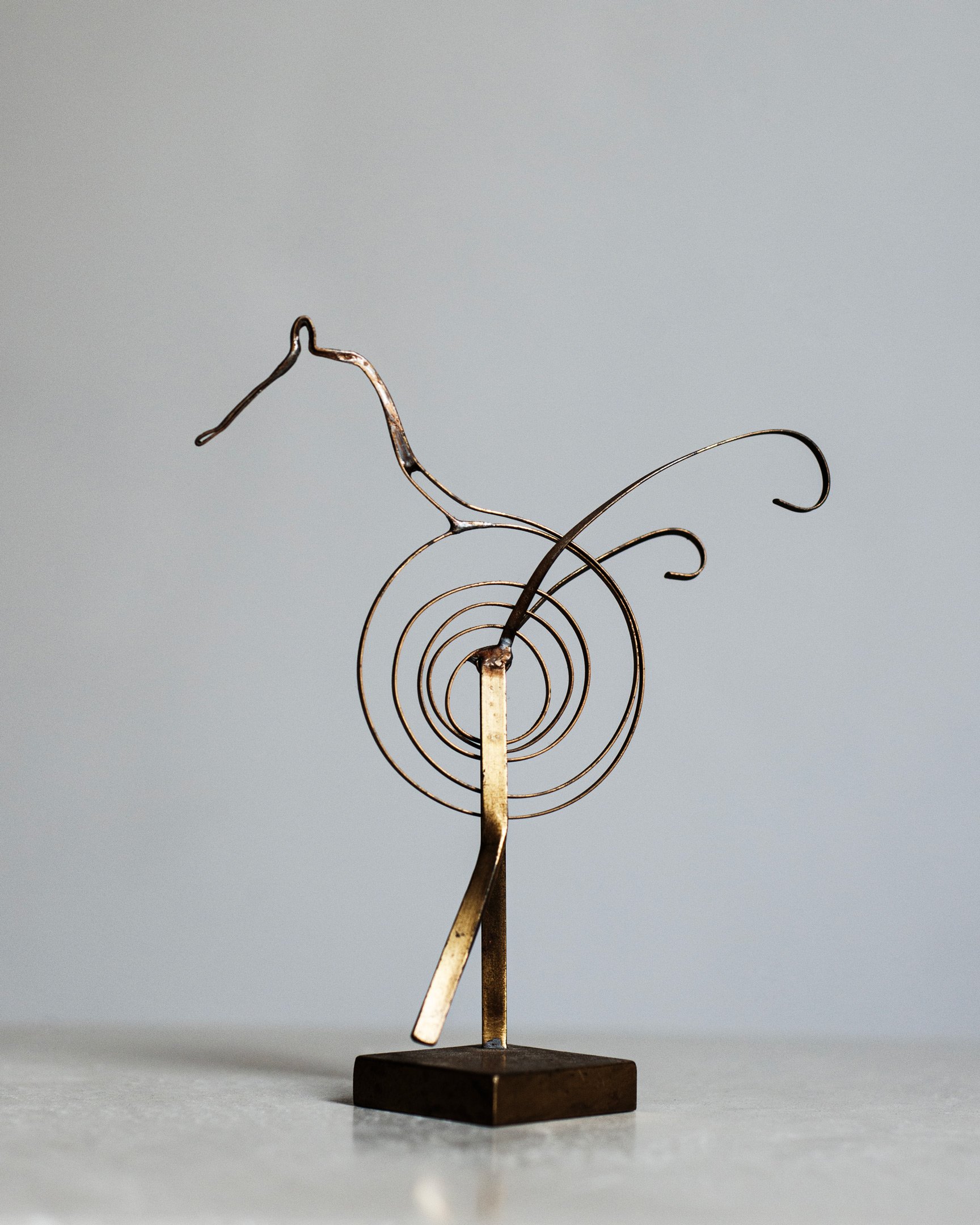 Brass "Watchemacallit Bird" Sculpture