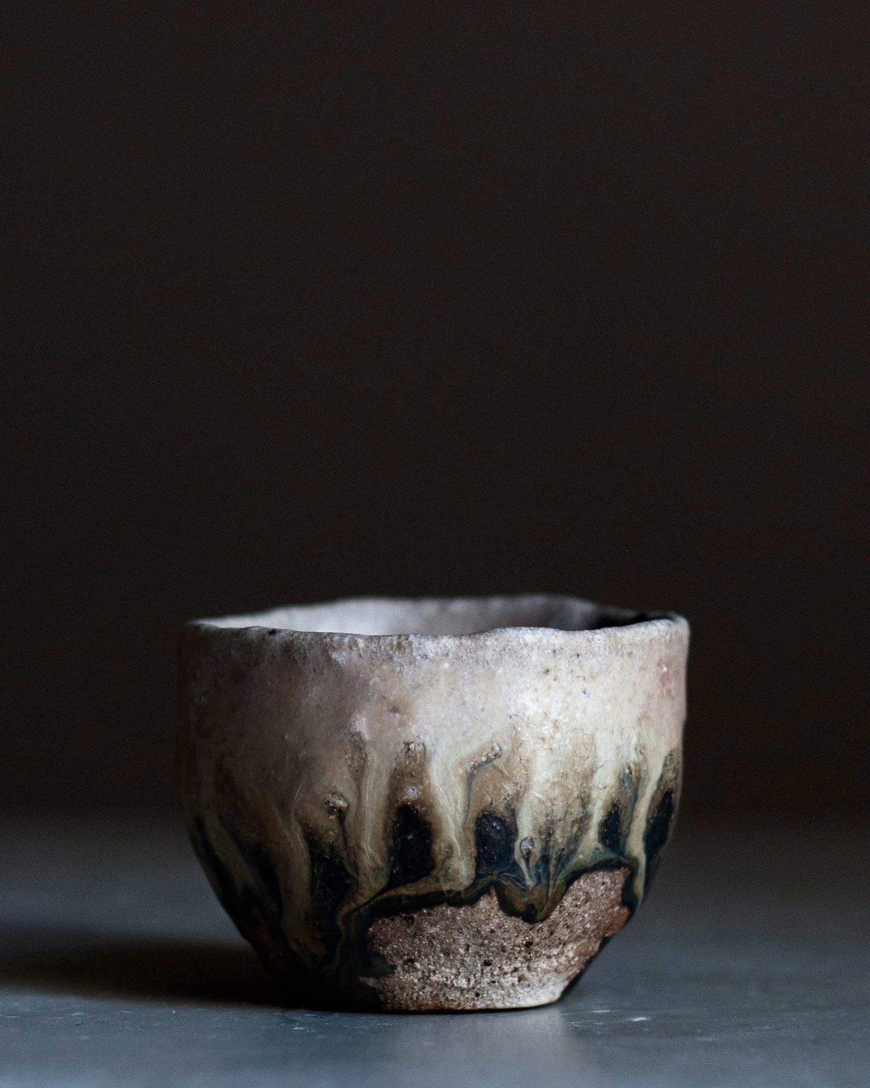 DoheiFujinoki Sake Cup Sakecup Oil Painting Abstract StefaniaPapadakis Papadakis Stefania Art Sculpture Tea Japan Japanese Greece Greek