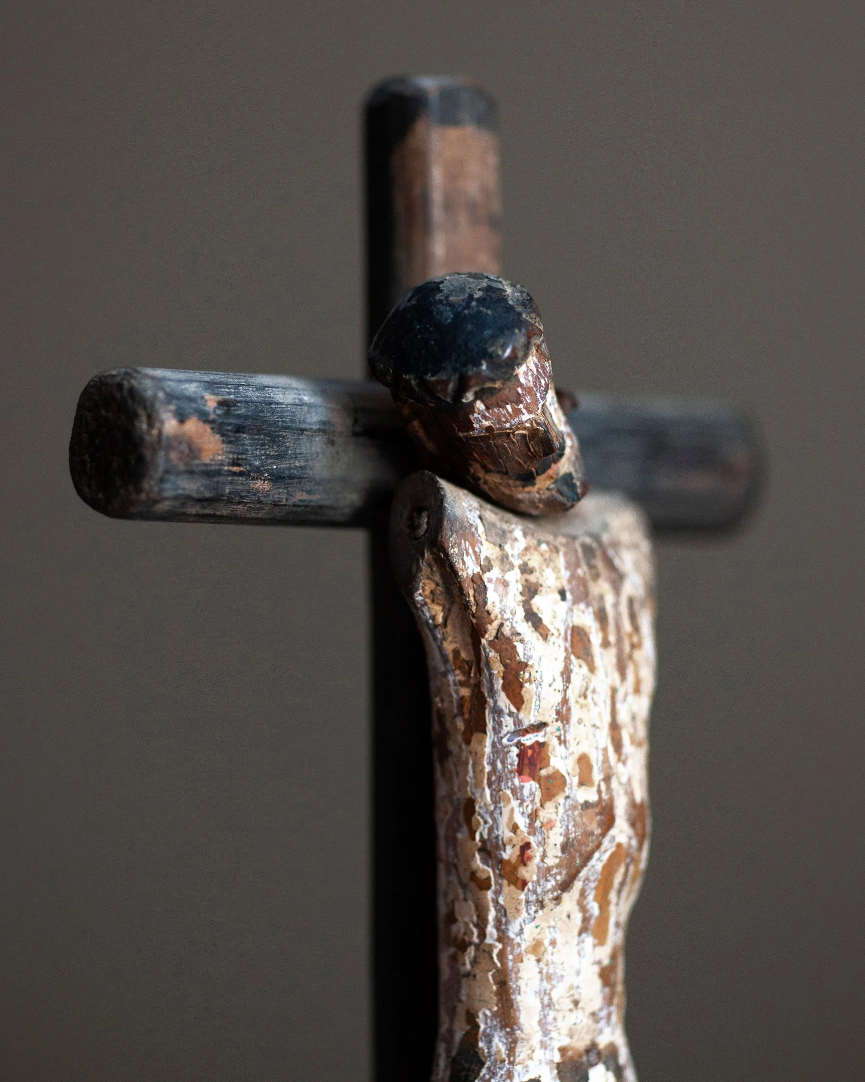 StefaniaPapadakis Papadakis Christ Jesus Sculpture Wood Gesso Form Painting Art FineArt Treasure Antique Primitive Europe