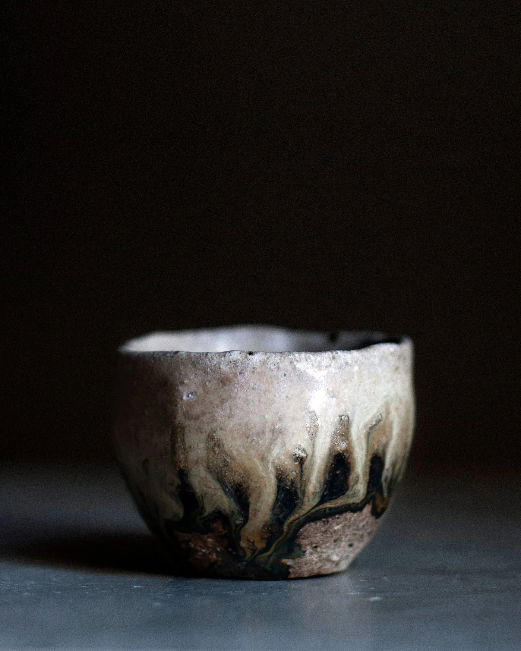DoheiFujinoki Sake Cup Sakecup Oil Painting Abstract StefaniaPapadakis Papadakis Stefania Art Sculpture Tea Japan Japanese Greece Greek