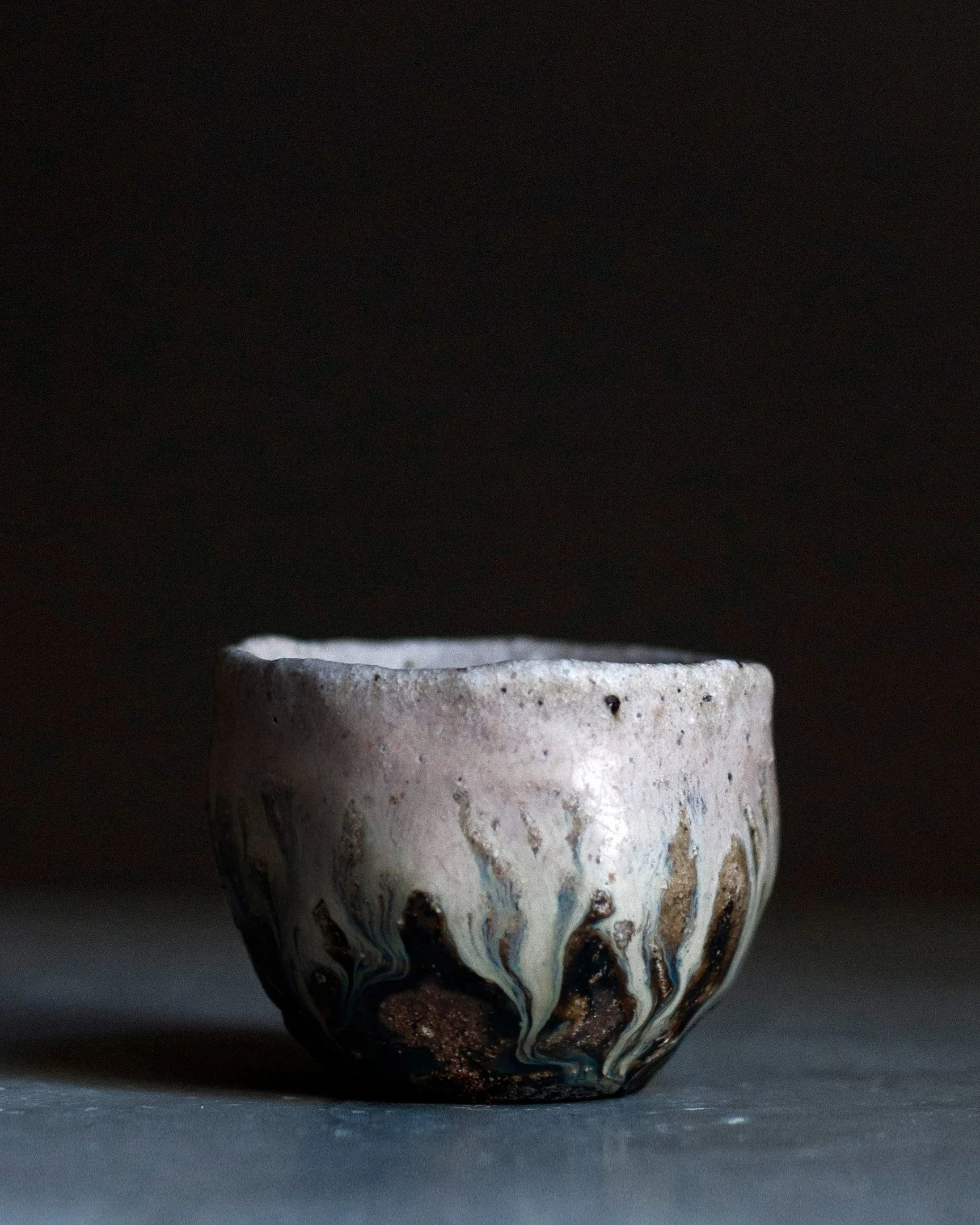 DoheiFujinoki Sake Cup Sakecup Oil Painting Abstract StefaniaPapadakis Papadakis Stefania Art Sculpture Tea Japan Japanese Greece Greek