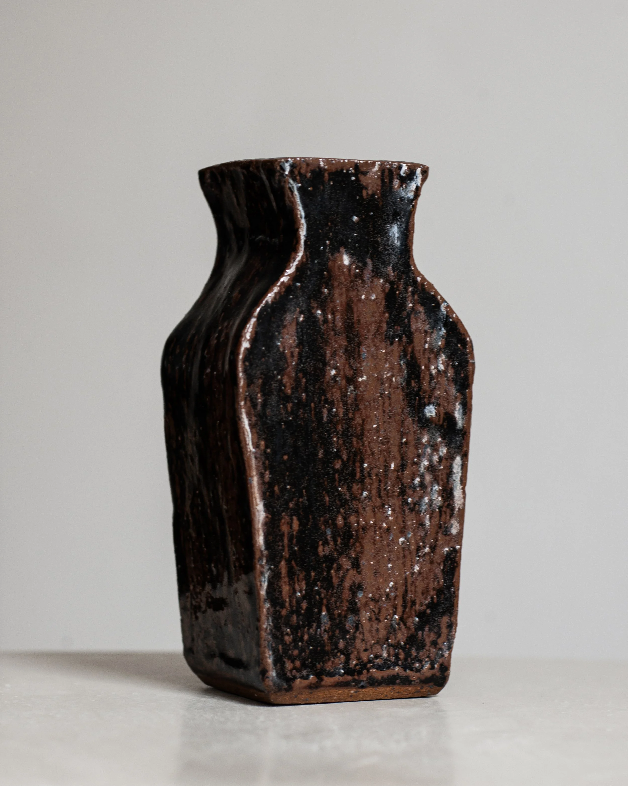 Brown-Black Glazed Vase