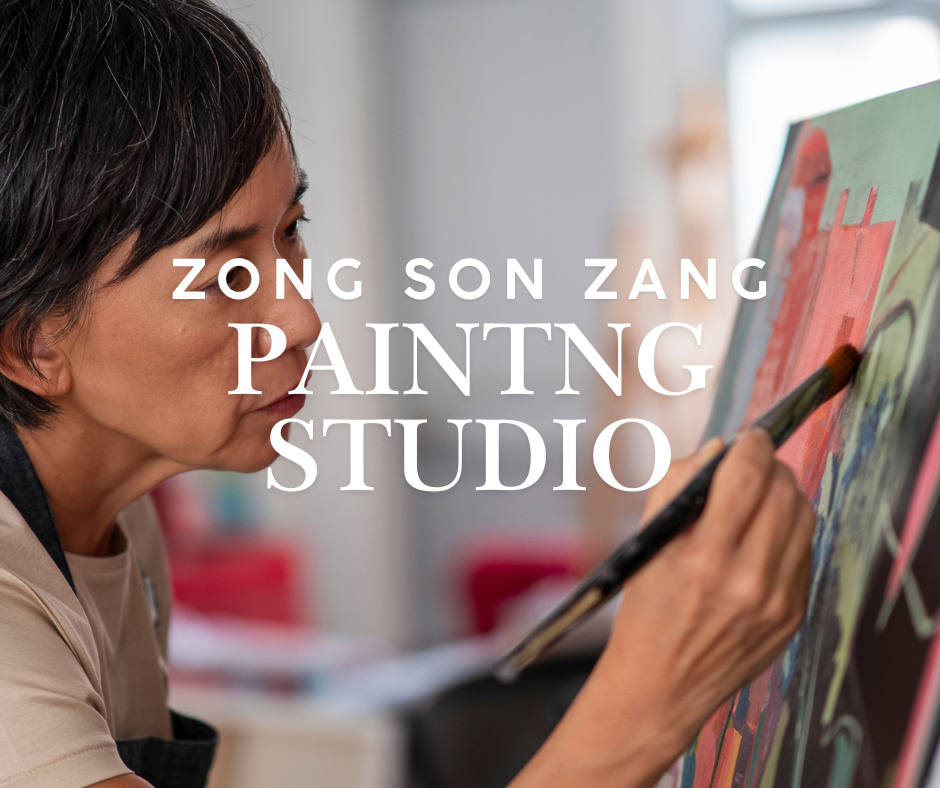 Painting Studio of Hong Kong Based Artist Zong Son Zang