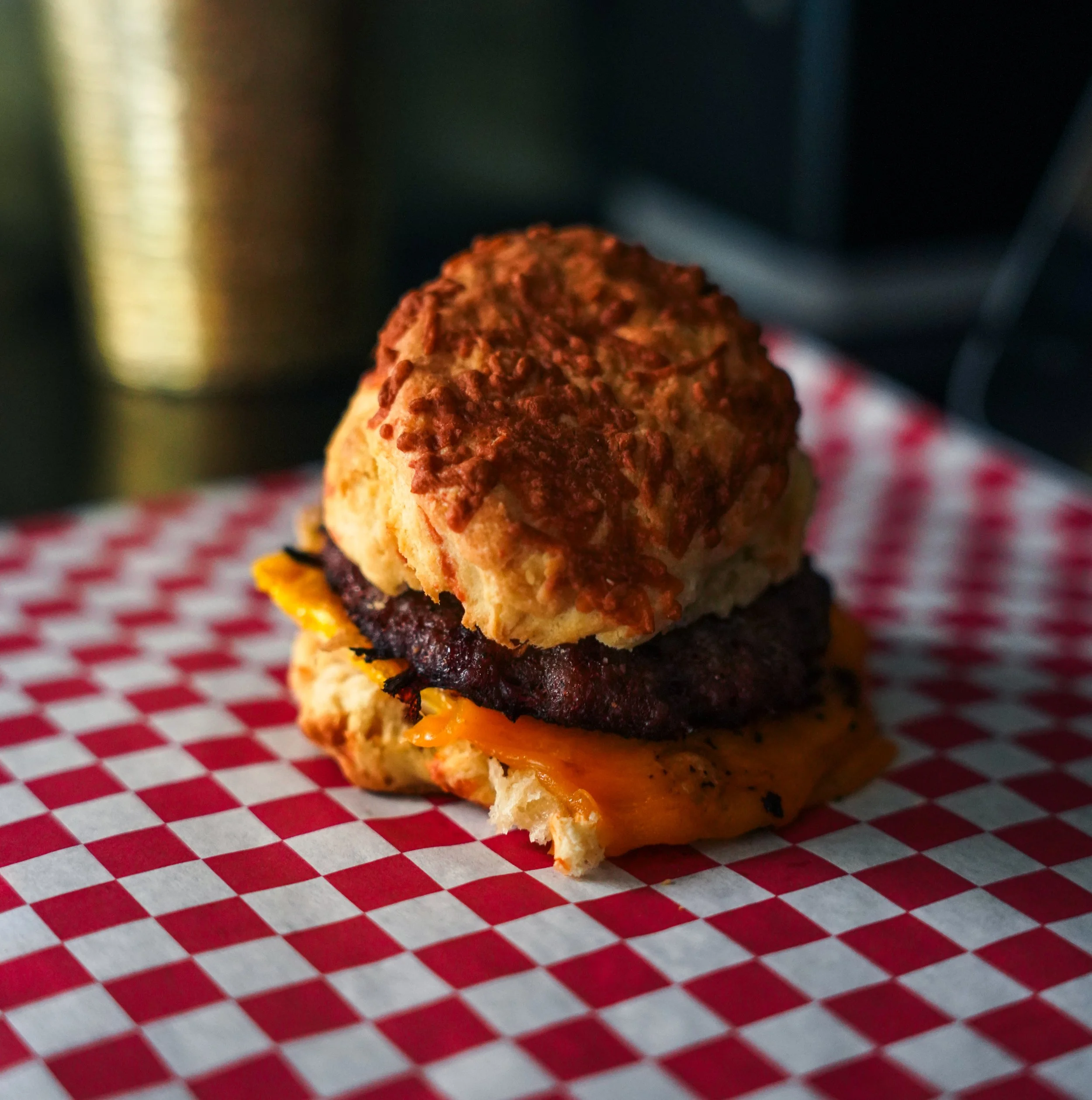 Sage Sausage Patty, Egg & Cheese Biscuit Sandwich