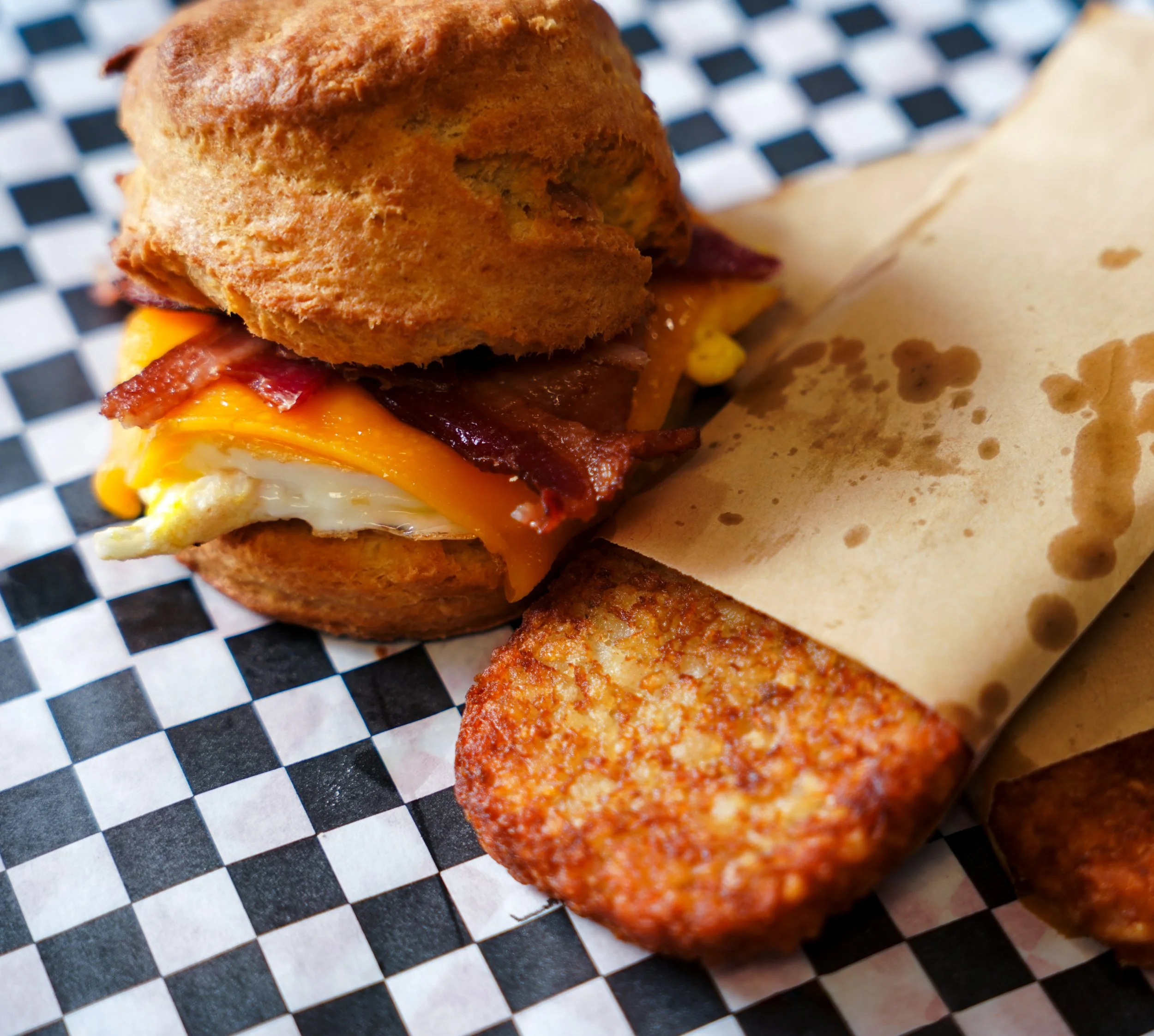 Bacon, Egg & Cheese Biscuit Sandwich