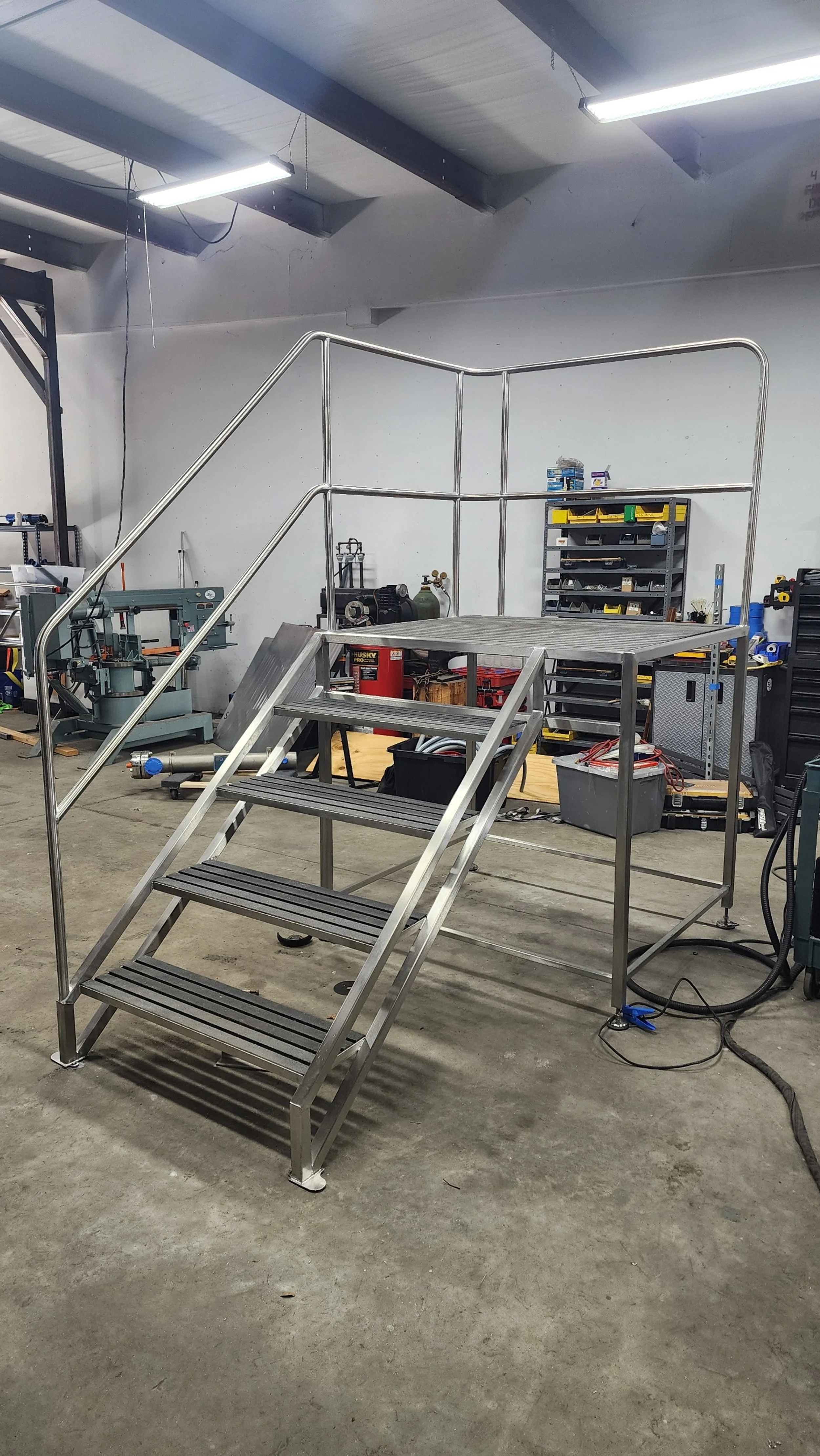 Distillation Frame Stair Platform