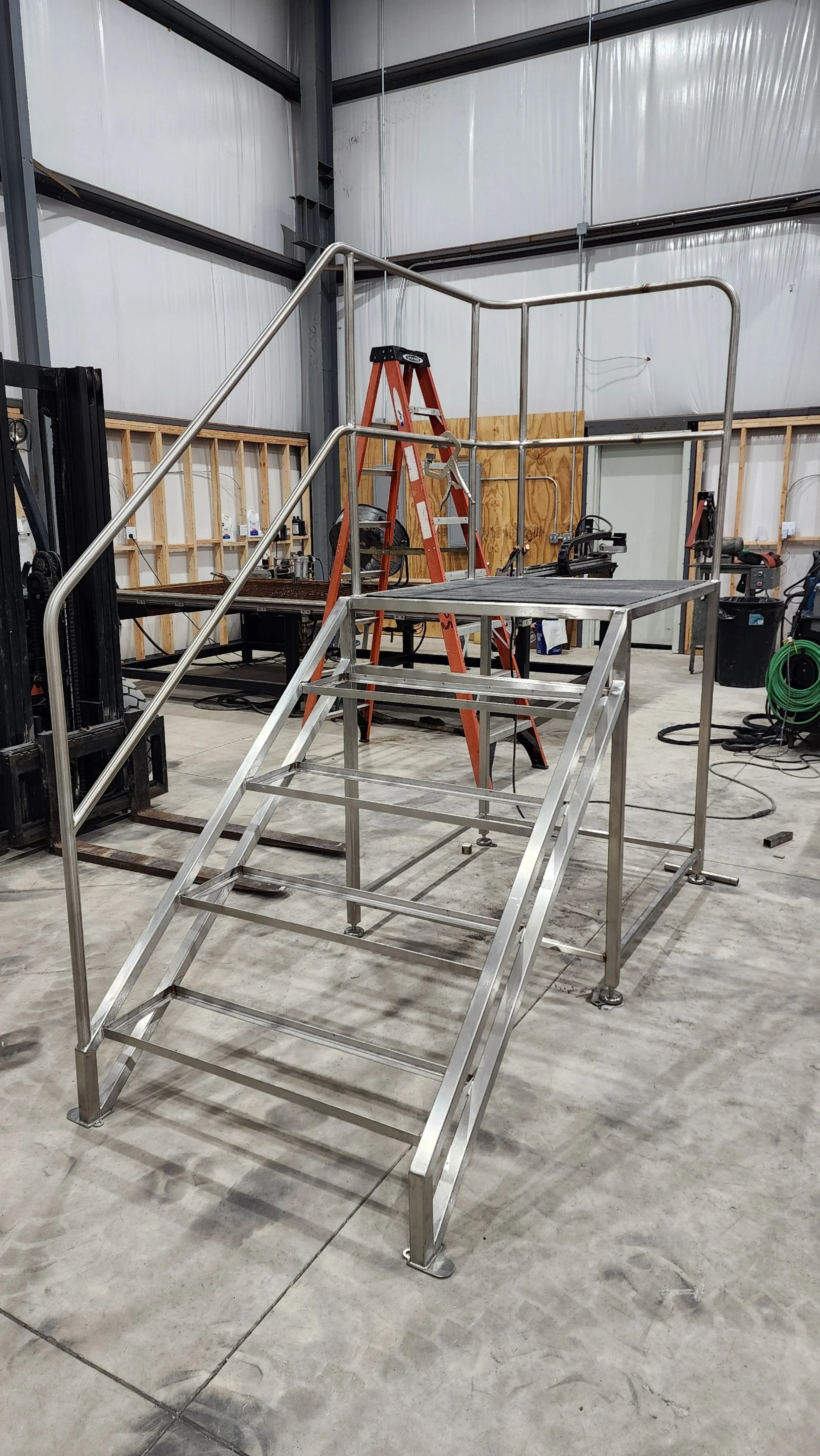 Stair Frame Modification (shortened platform width to better fit the environment)