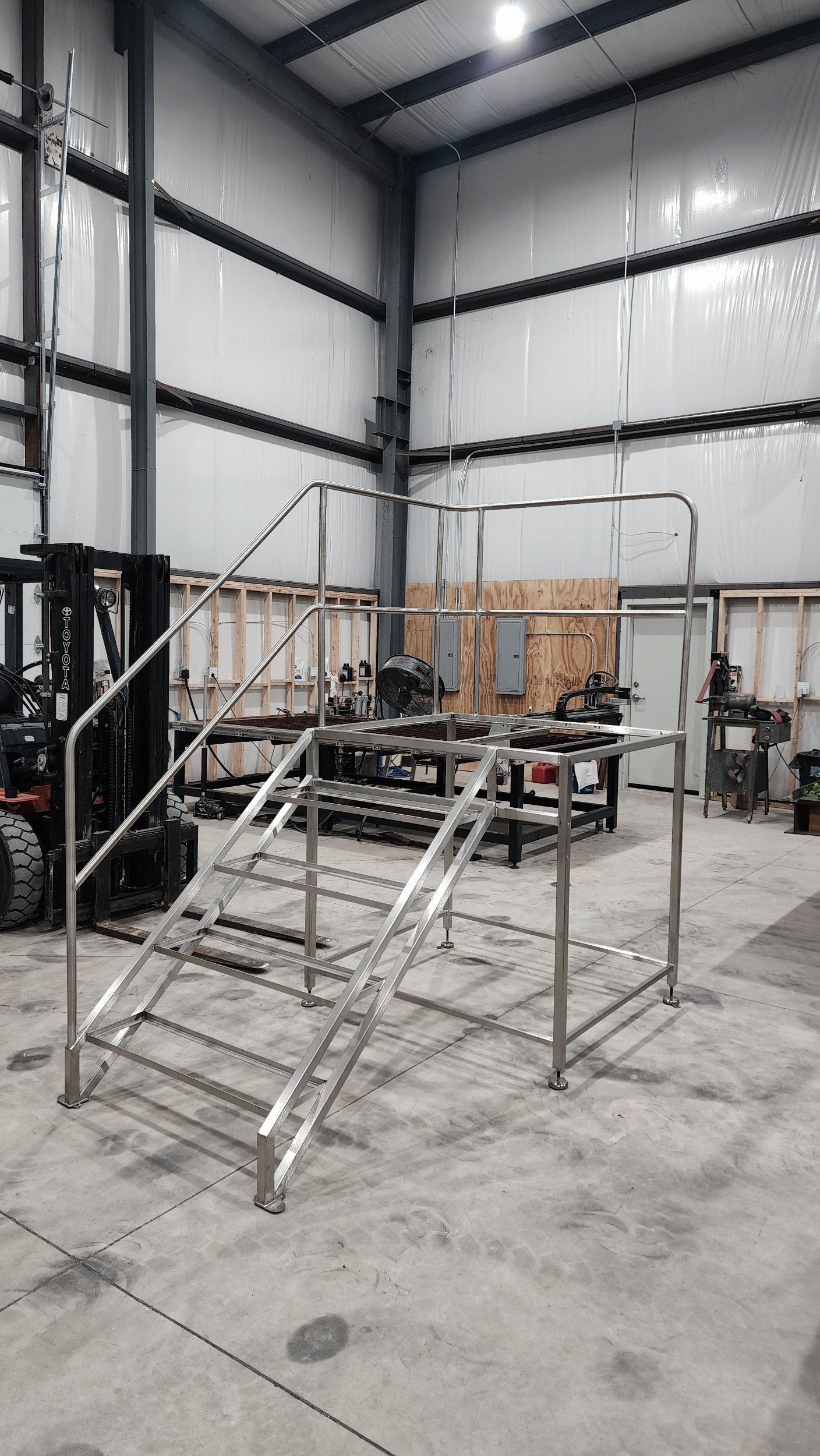 Stair Frame Modification (shortened platform width to better fit the environment)