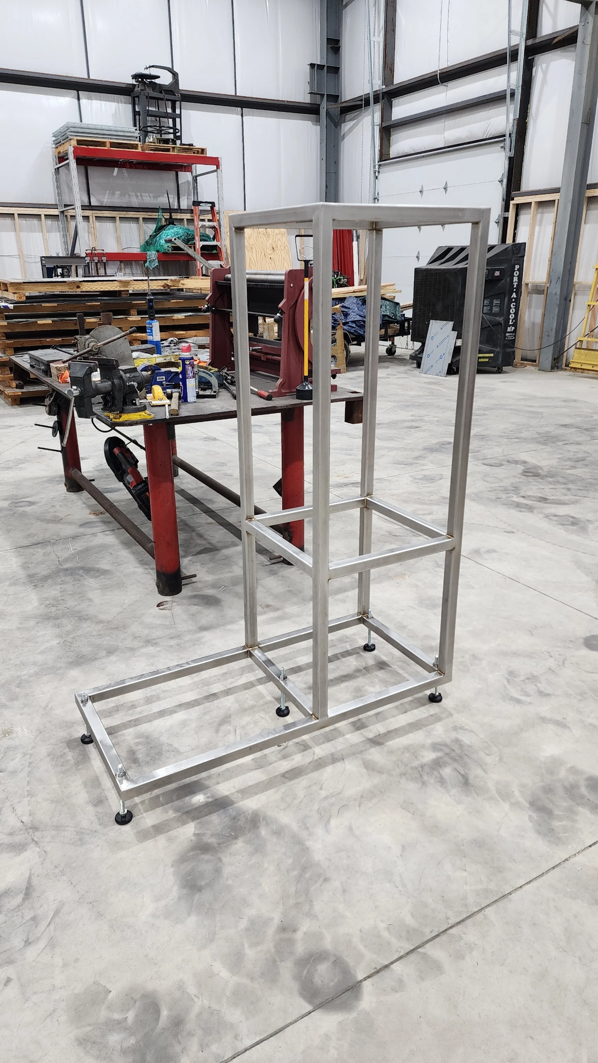 Dual (vertical) heat exchanger frame.