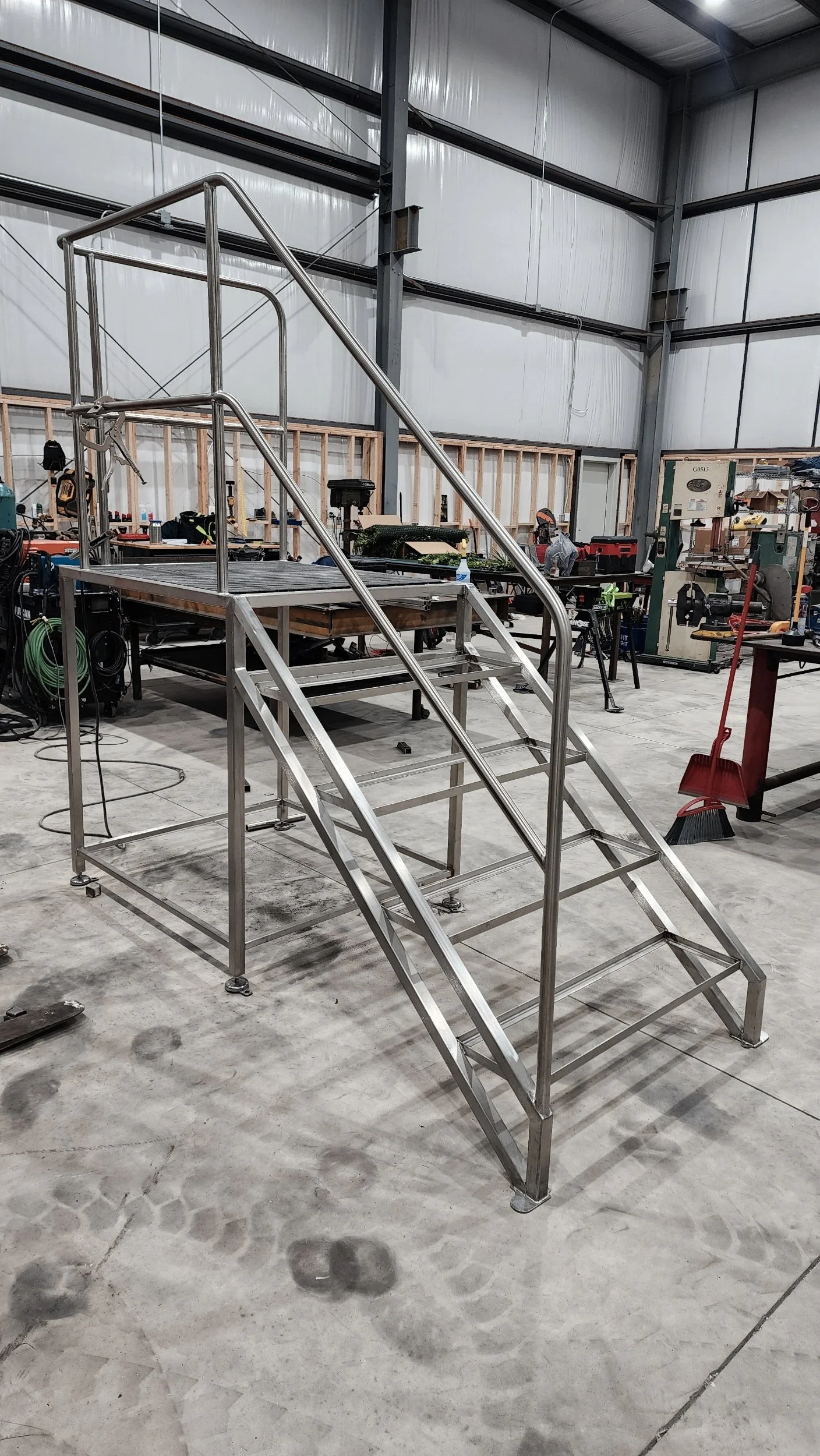 Stair Frame Modification (shortened platform width to better fit the environment)