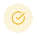 tick icon yellow