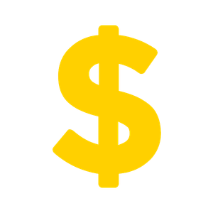 dollar icon in yellow