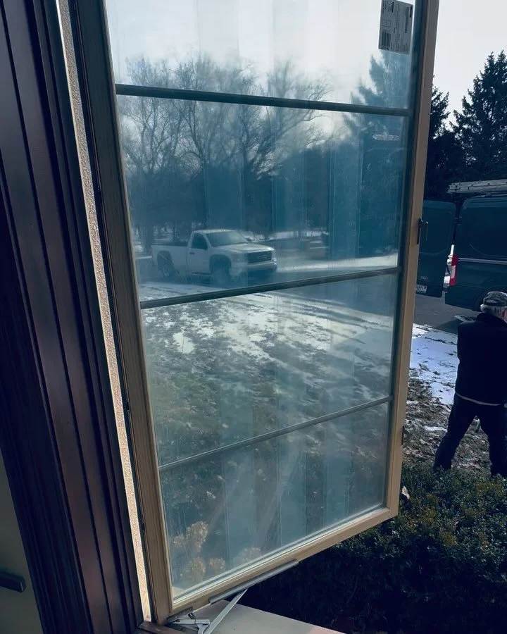 Window repair project at a residential property