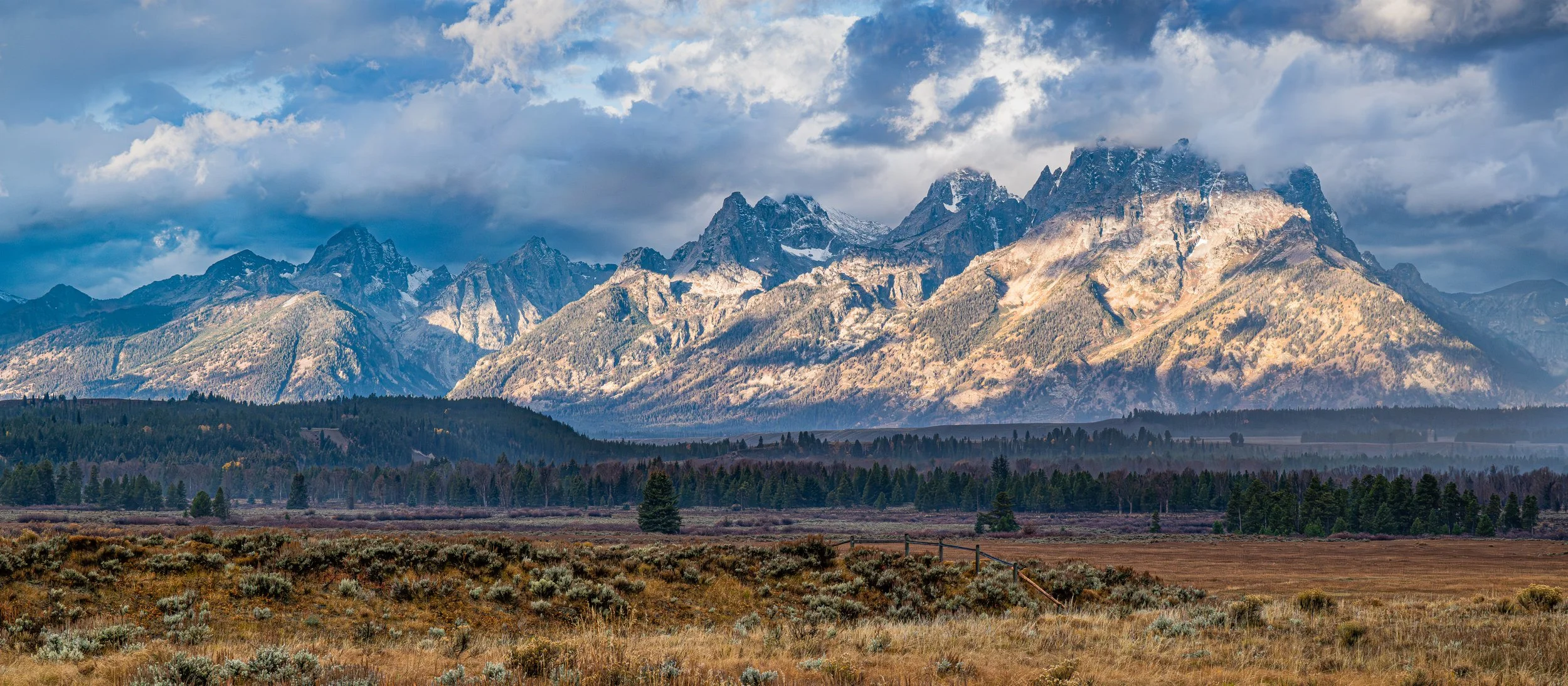 Grand Tetons — Light Through the Storm • Available as a Fine Art Print