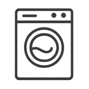 Washing machine with a laundry detergent pod in front