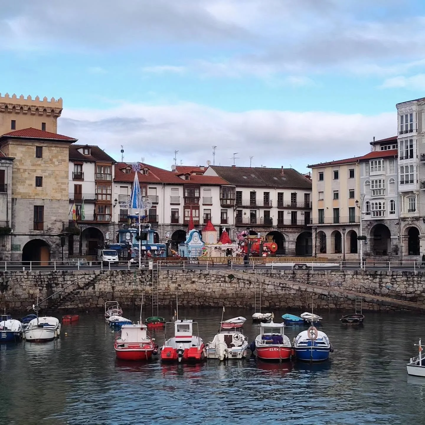 Photo paper poster - Christmas in Spanish Fishing Town