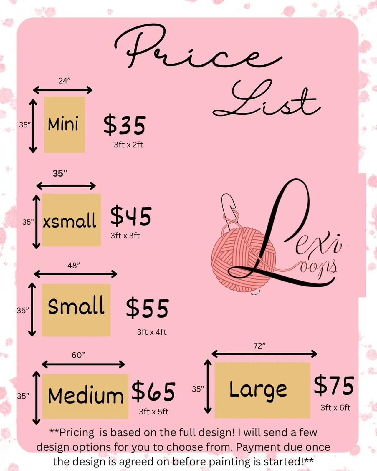 📣 Banner Ordering Update! 📣

I&rsquo;m excited to share my updated banner price list along with a brand-new order form to make booking even easier! 🎉

Whether you&rsquo;re celebrating a birthday, bachelorette party, baby shower, graduation, or any