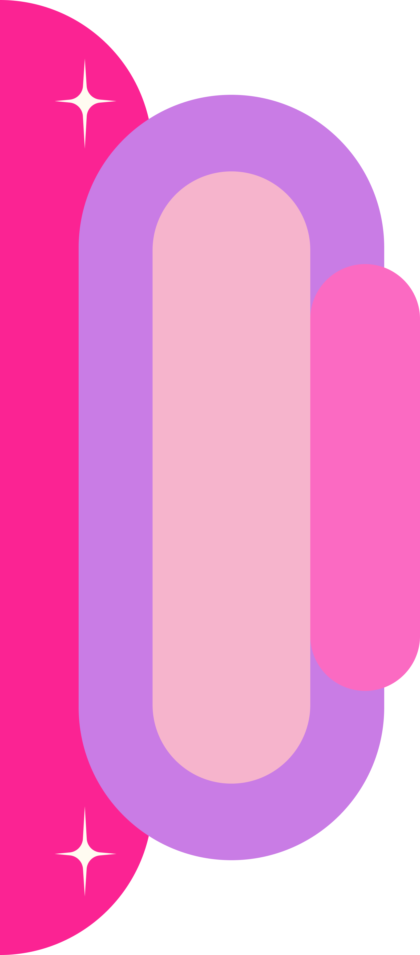 Abstract graphic of overlapping ovals with soft cotton candy pastel colors