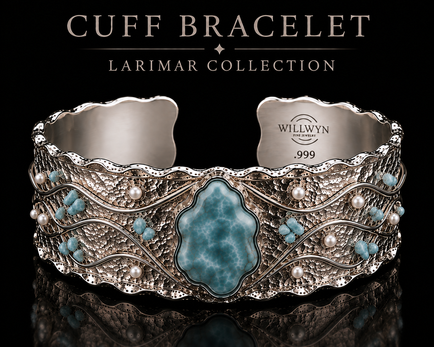 Larimar Cuff