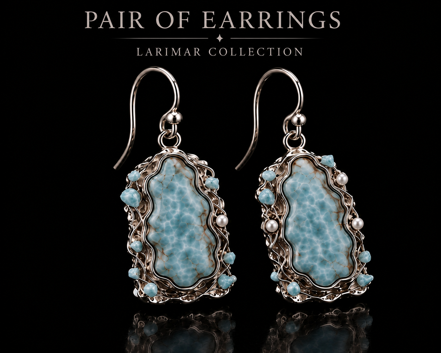 Larimar Earrings