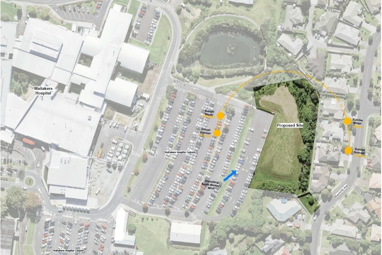 The site of the new Primary Birthing Unit on Waitākere Hospital campus