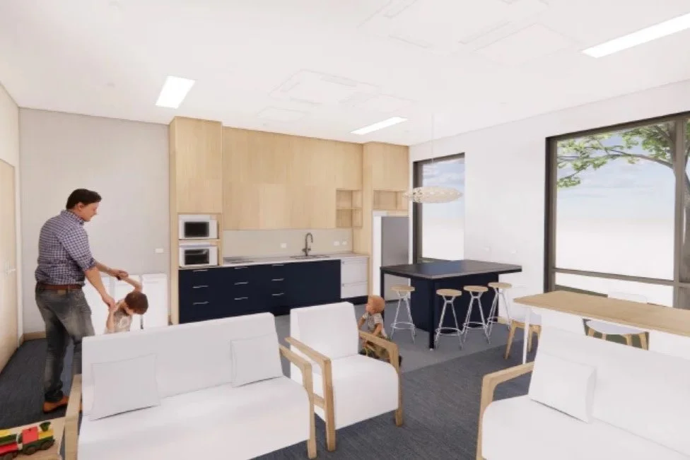 Render of whānau room