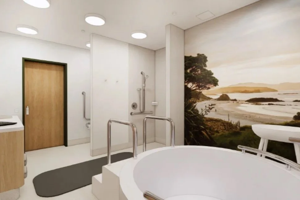 Render of birth pool room