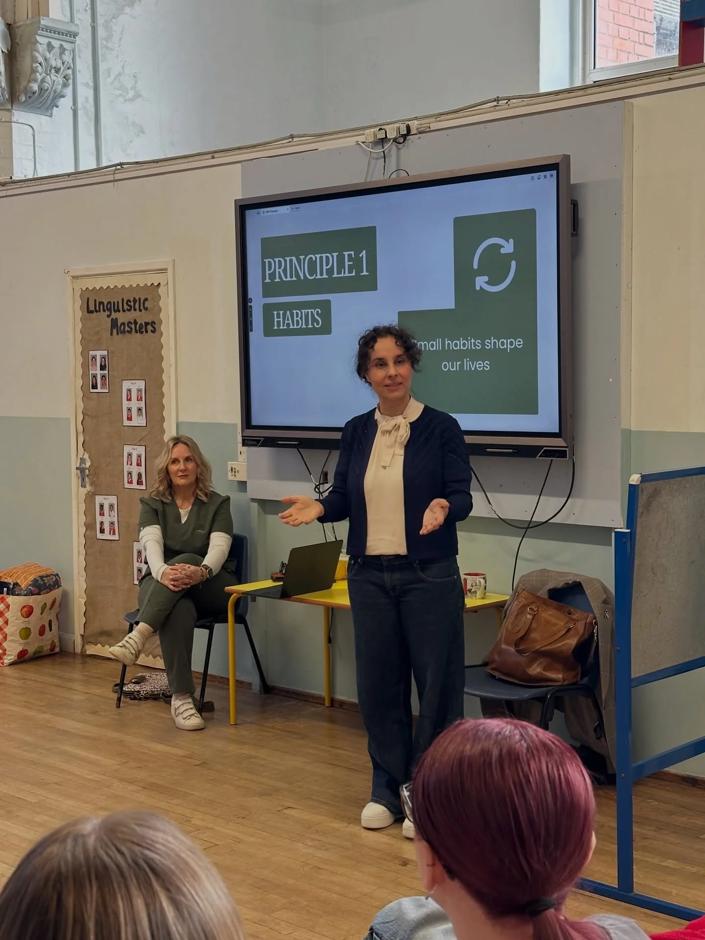 We took WHiL on the road to South Wales schools this week 📚

WHiL founder Dr Ros spoke with the teachers at Stacey Primary School yesterday, to discuss wellbeing, stress management and habits - offering top tips from the WHiL program and chatting th