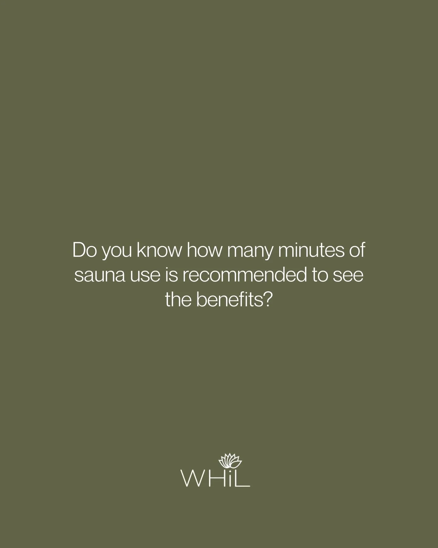 In the last few years, we&rsquo;ve really started to uncover the benefits of sauna use - from boosting our metabolism to improving circulation and sleep. 

But do you know how many minutes is actually recommended per week?

We dive into the science b