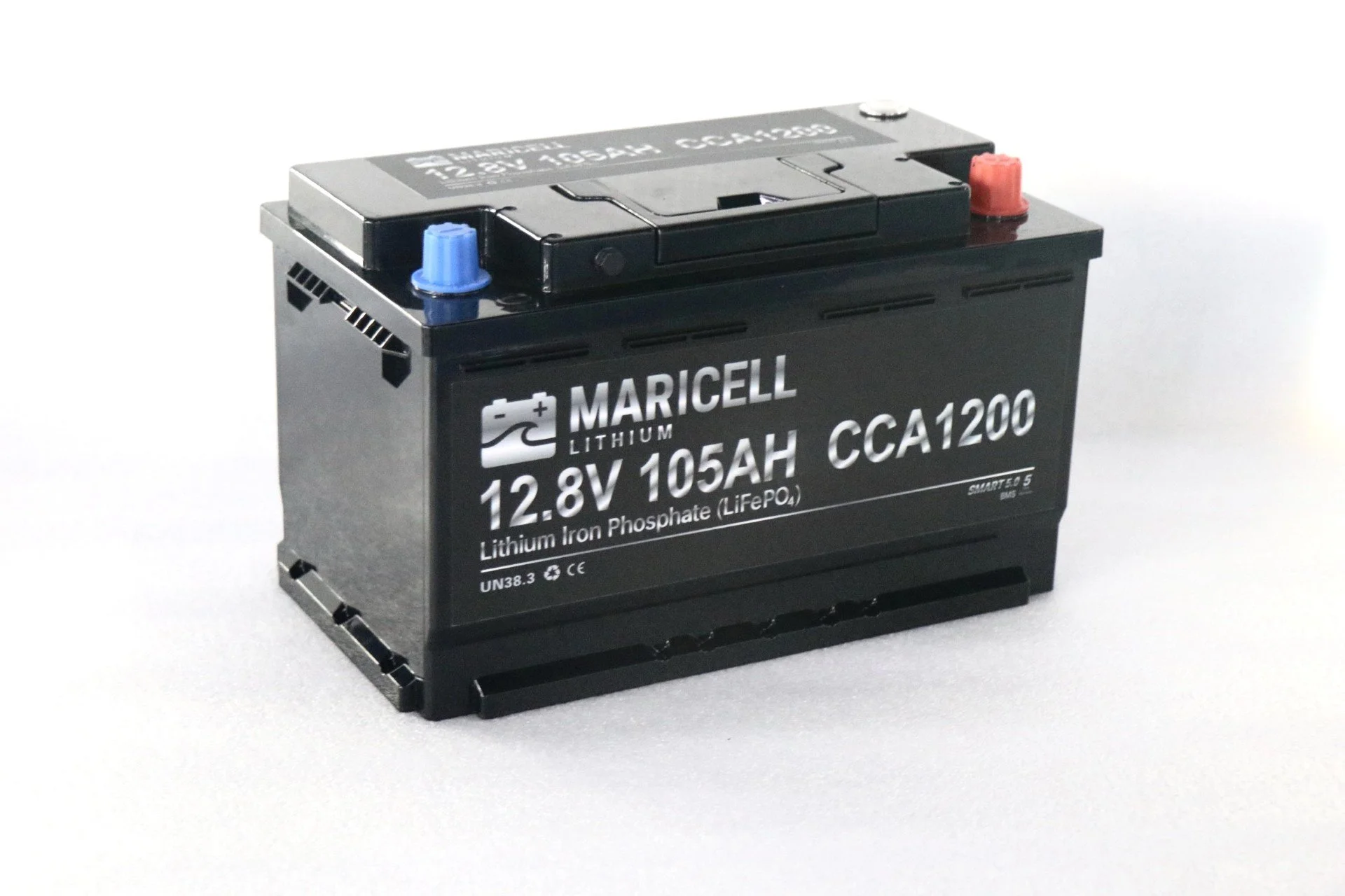 12.8V 105Ah CCA1200 Cranking Battery w/ Bluetooth