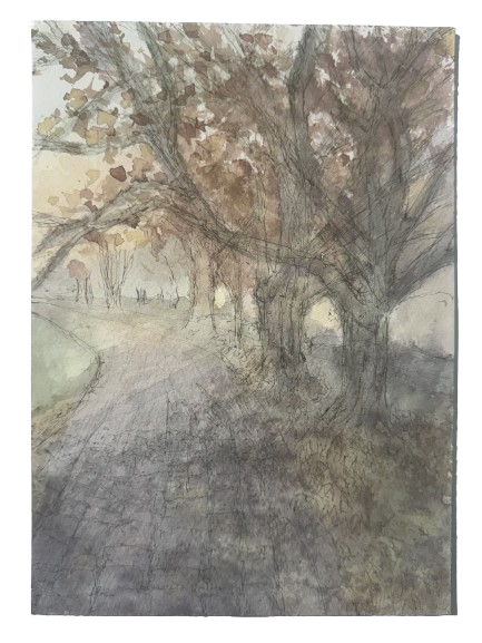 Warm Light 14, 7/3/2026, Water colour on Paper, 14.8 x 21.0cm