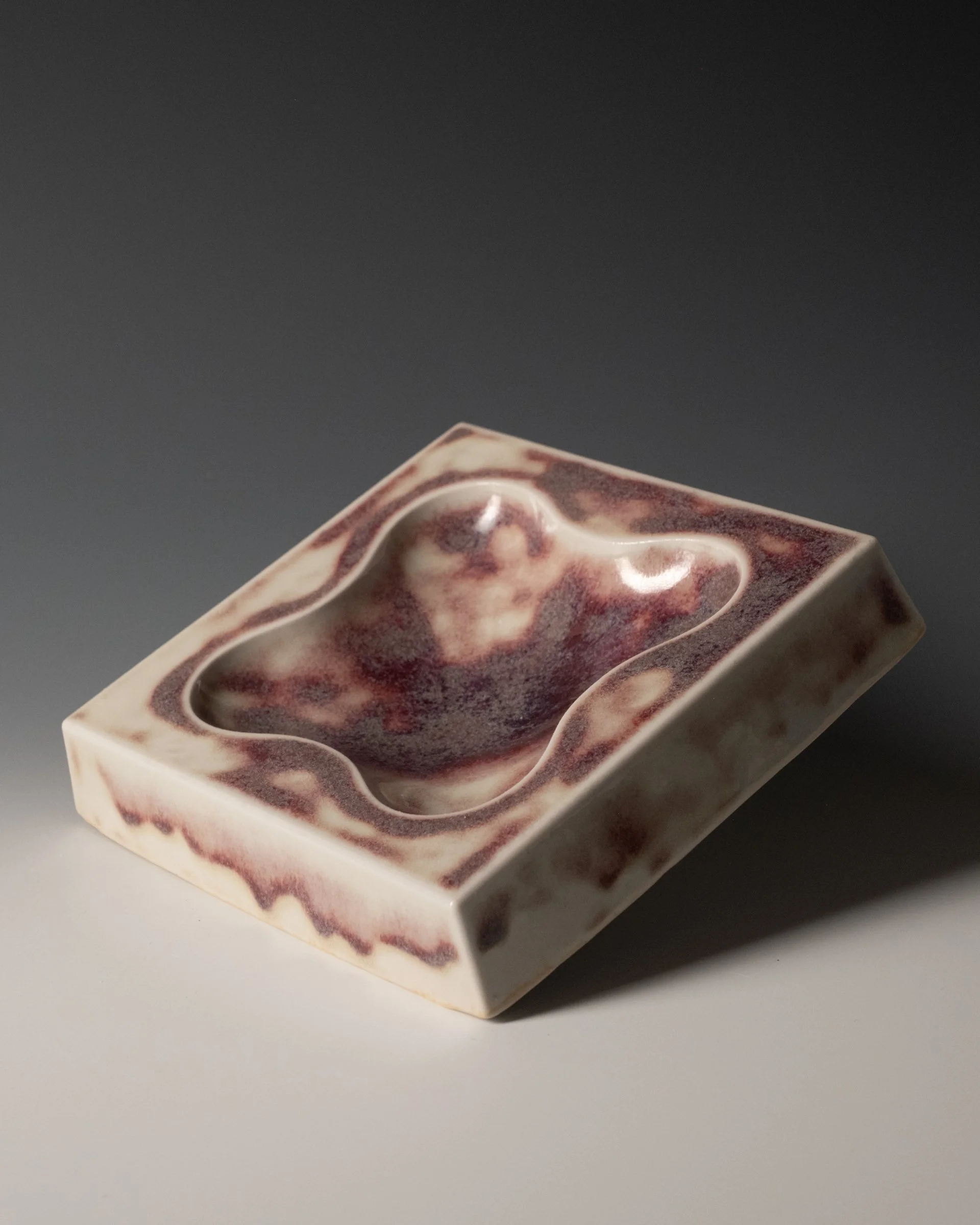 Catch All Dish - Frosted Copper Red #2