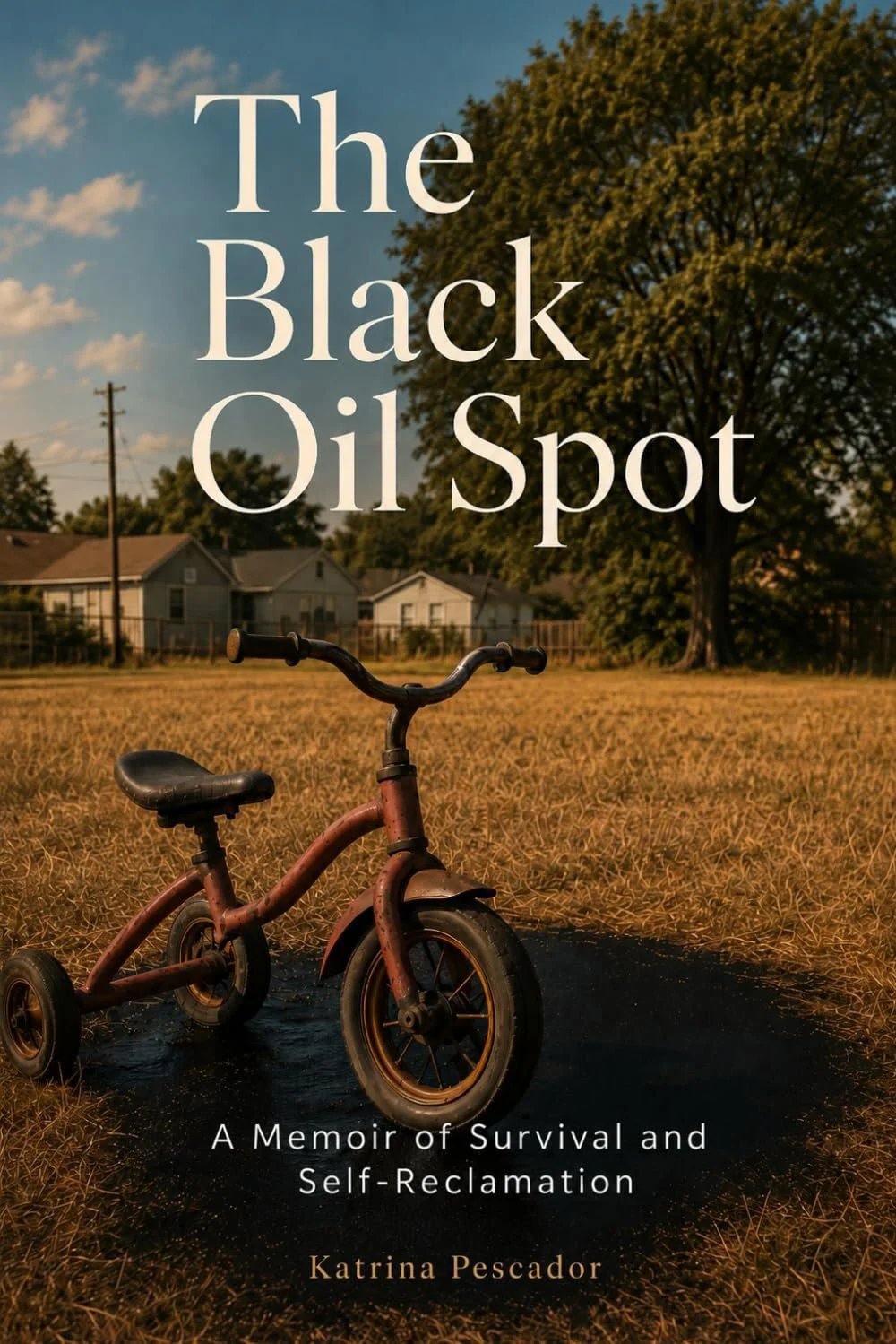 Cover of The Black Oil Spot: A Memoir of Survival and Self-Reclamation by Katrina Pescador.