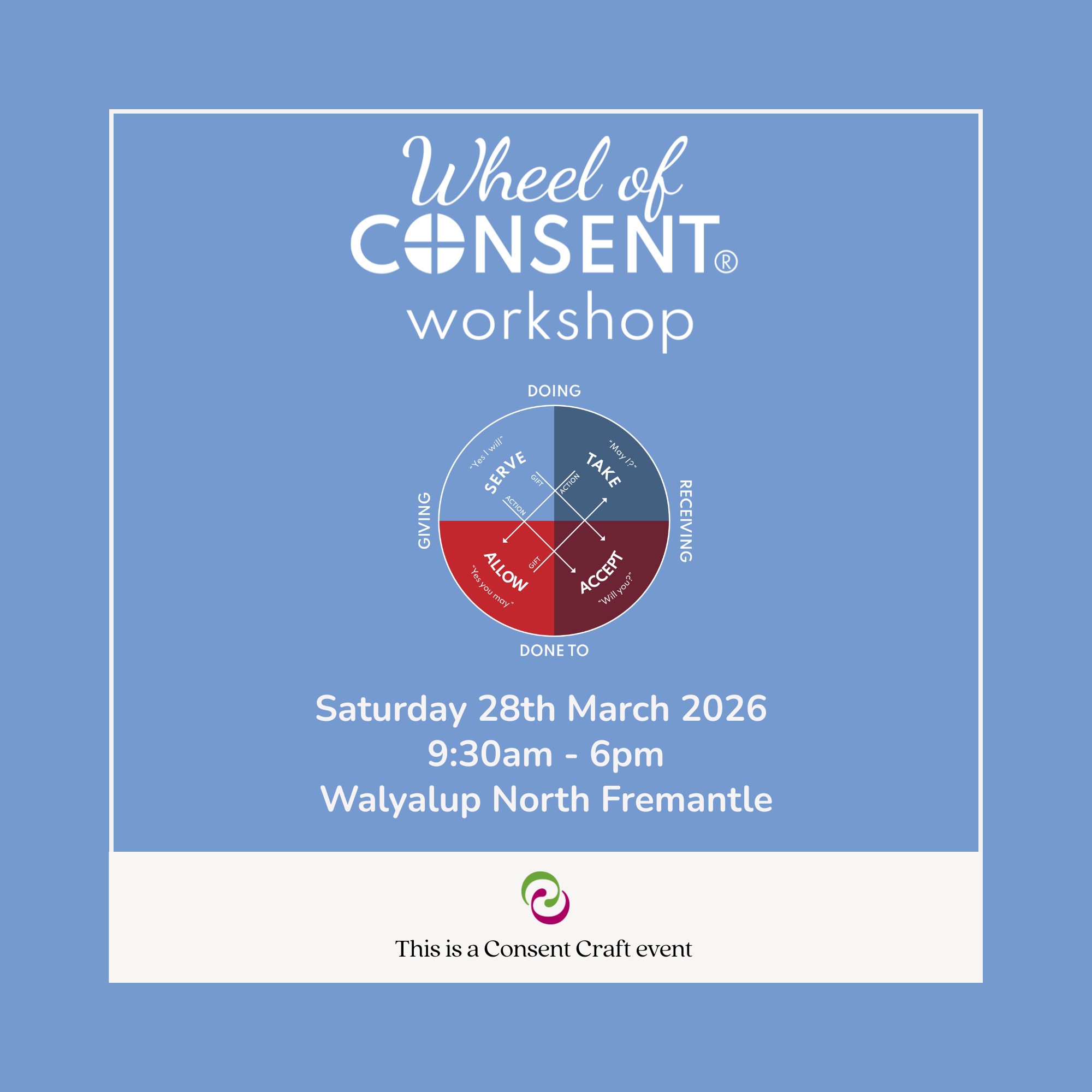 Wheel of Consent® One-Day Workshop 28th March 2026