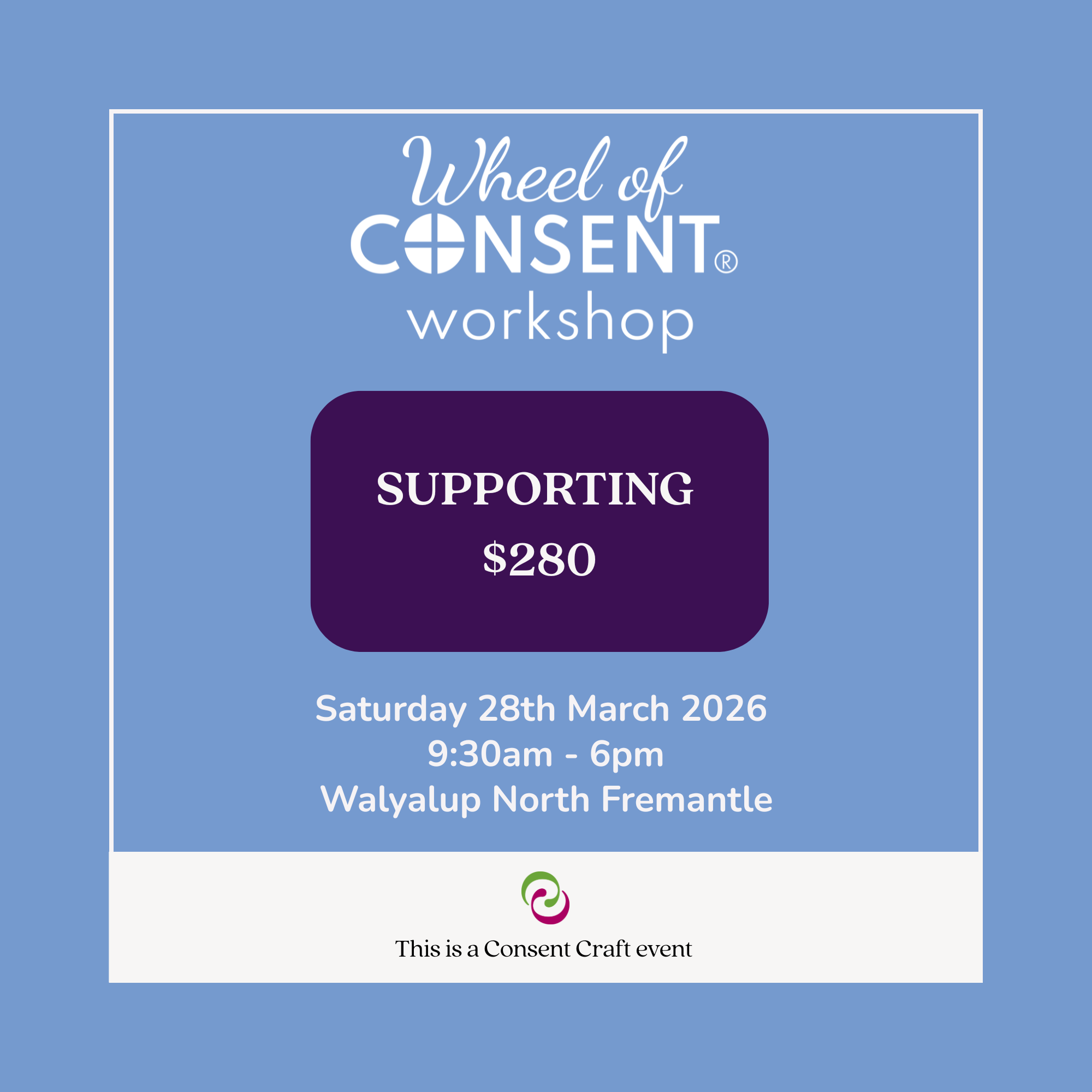 Wheel of Consent® One-Day Workshop 28th March 2026