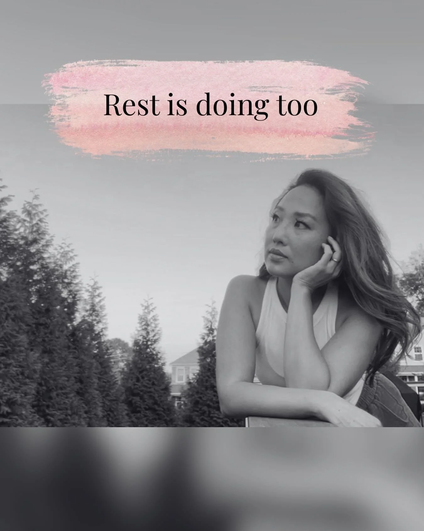 Sometimes the most productive thing you can do is rest. 🤍

It&rsquo;s not lazy, though it&rsquo;ll feel like it. Something I&rsquo;ve learned the last few years is that rest is doing too. 

So many pageant queens and high-achieving women feel guilty