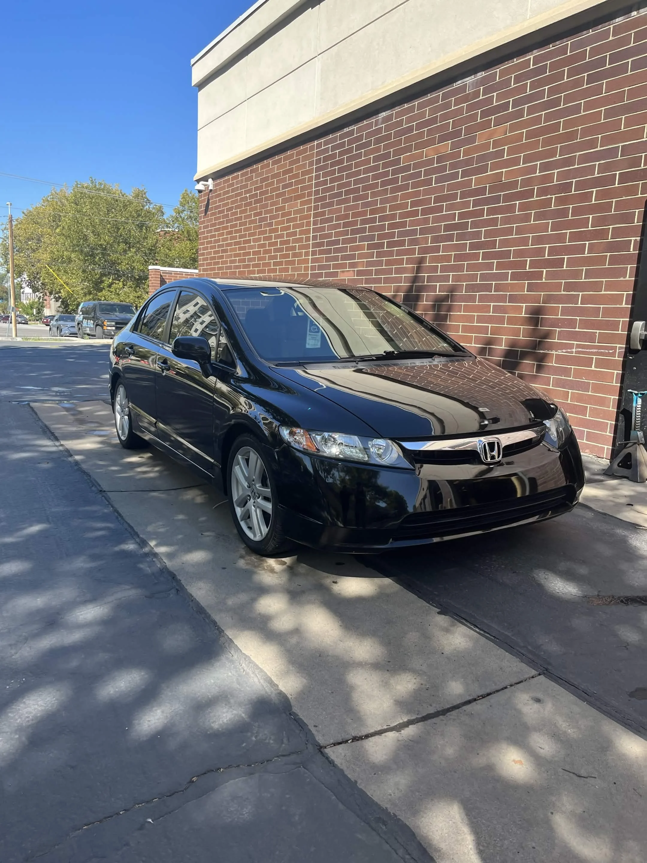 clean honda civic after it's been detailed