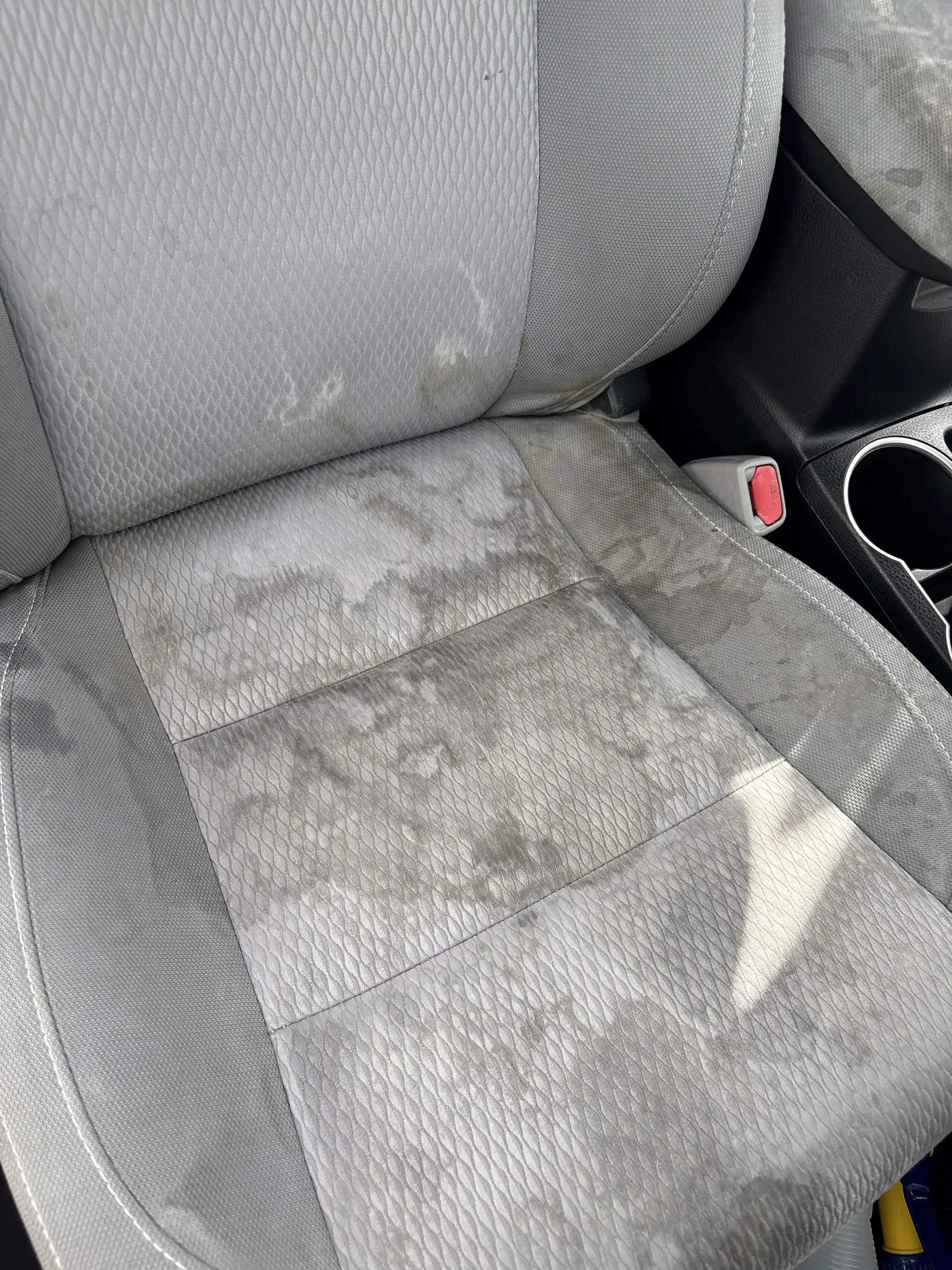 dirty passenger seat