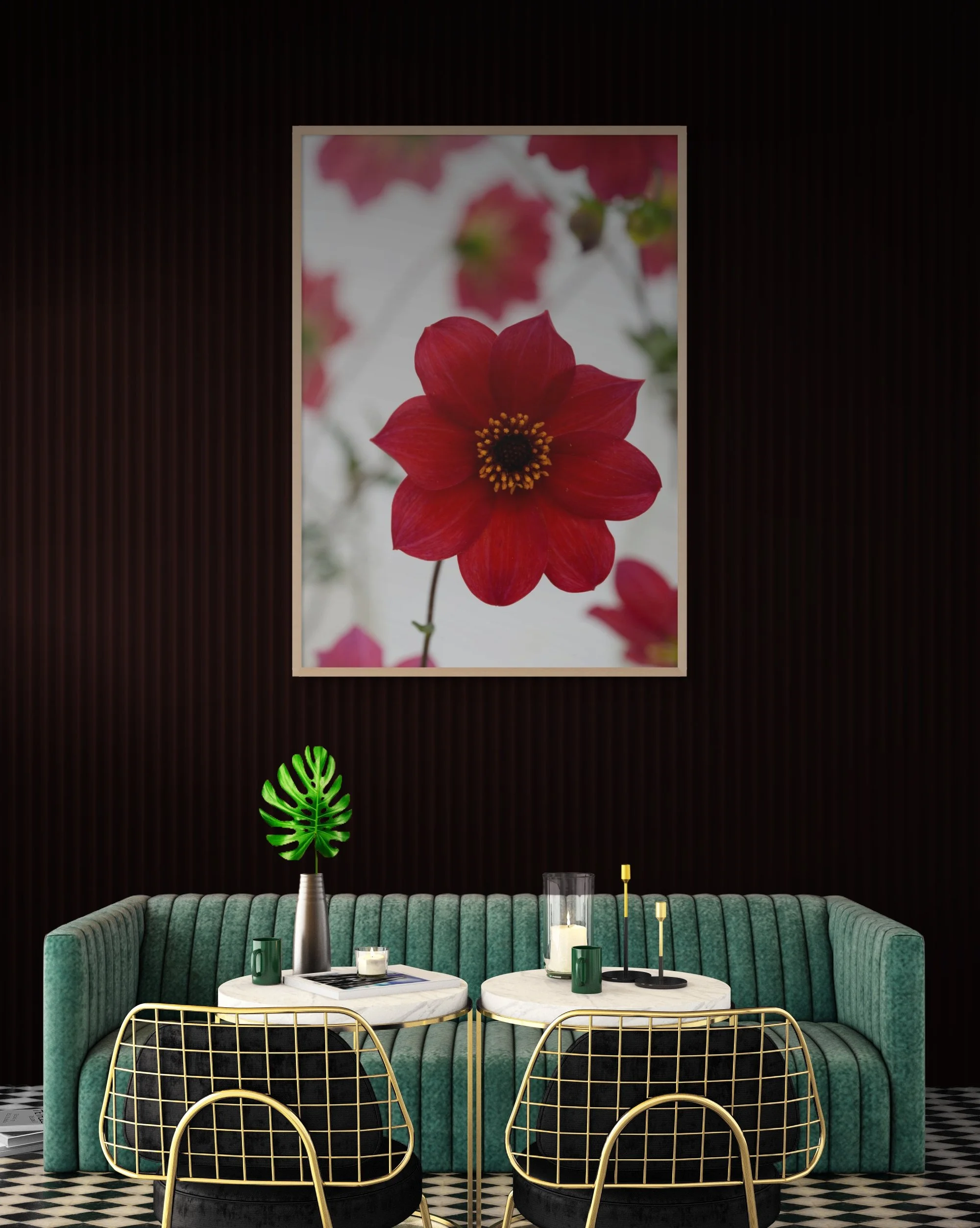 scarlet 2.0 photographic floral fine art framed print by northern exposure supply co