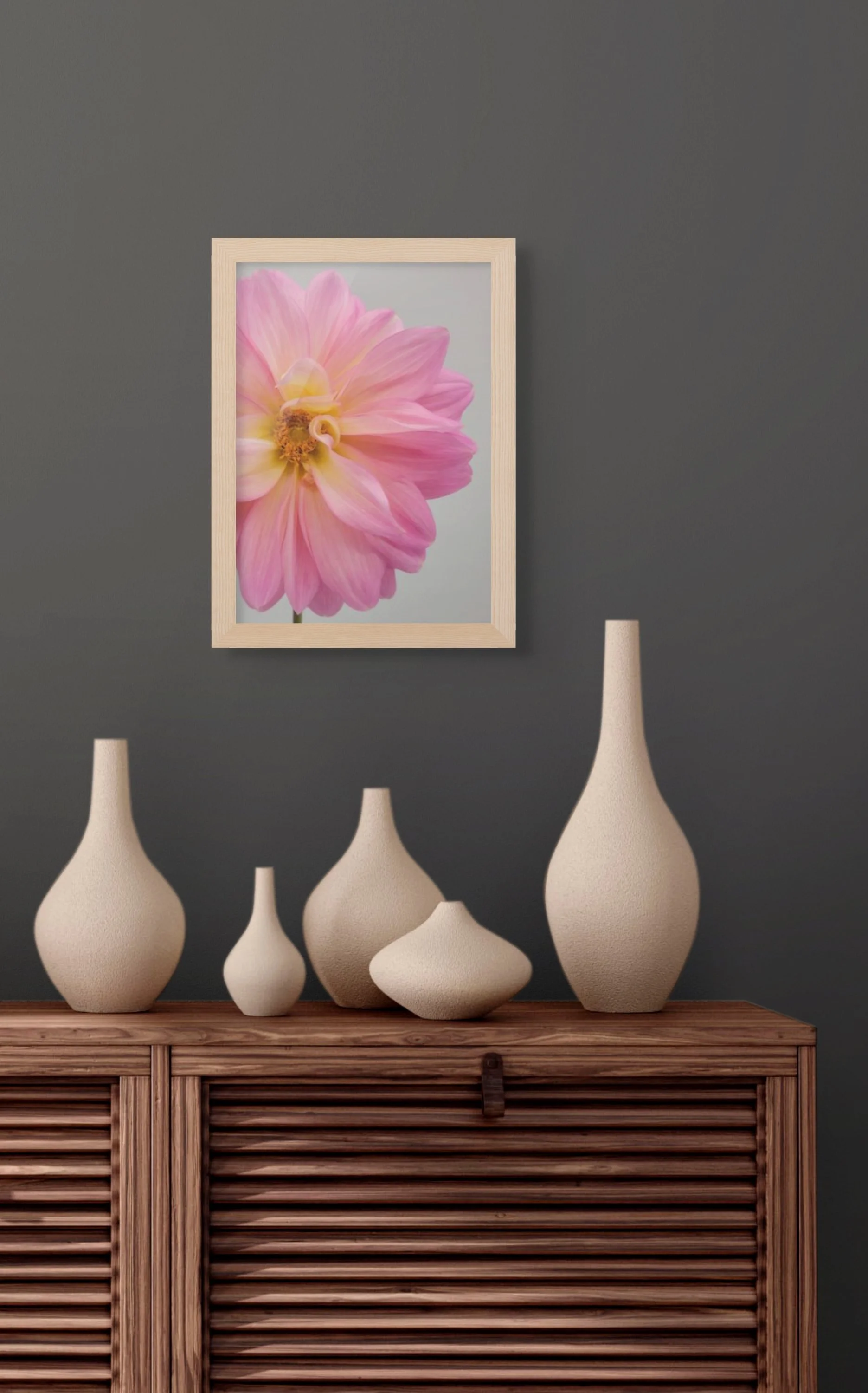 blush floral fine art framed print by northern exposure supply co