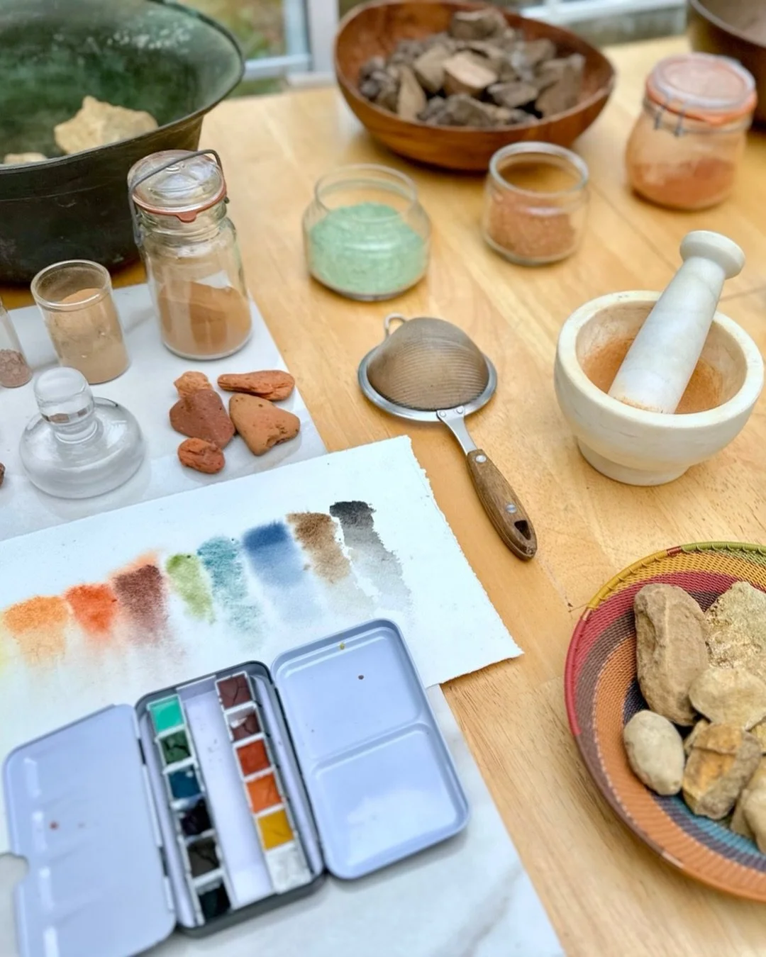 Spent several days this working on a big grant application that will allow me to fully convert my personal studio practice to a non toxic, earth-based practice. 

This is something that&rsquo;s been slowly in the works for several years, but things m