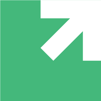 Green background with a white abstract geometric design.